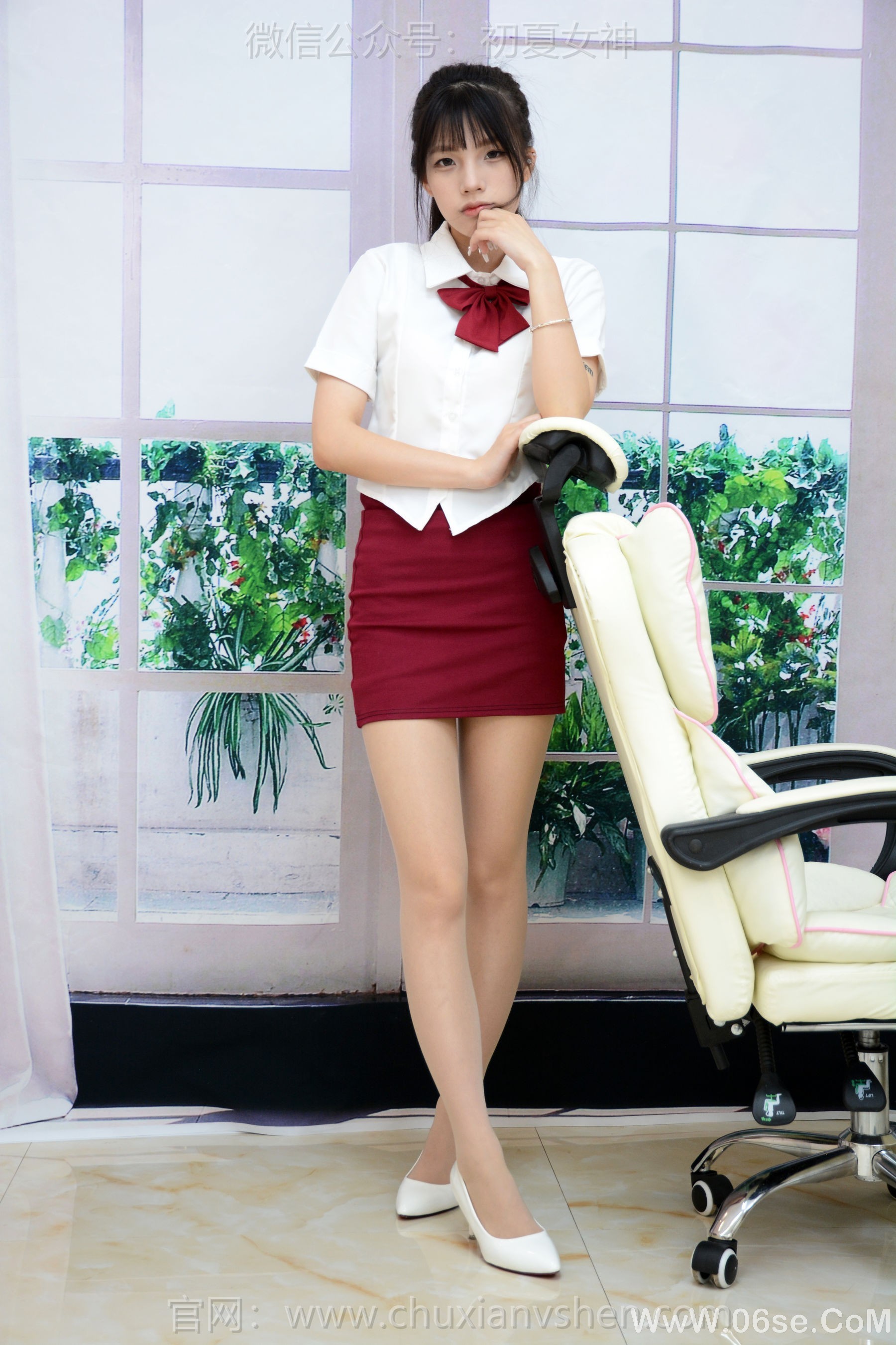 图片[25]-初夏女神 No.251 番茄 学院小御[100P]-六色网