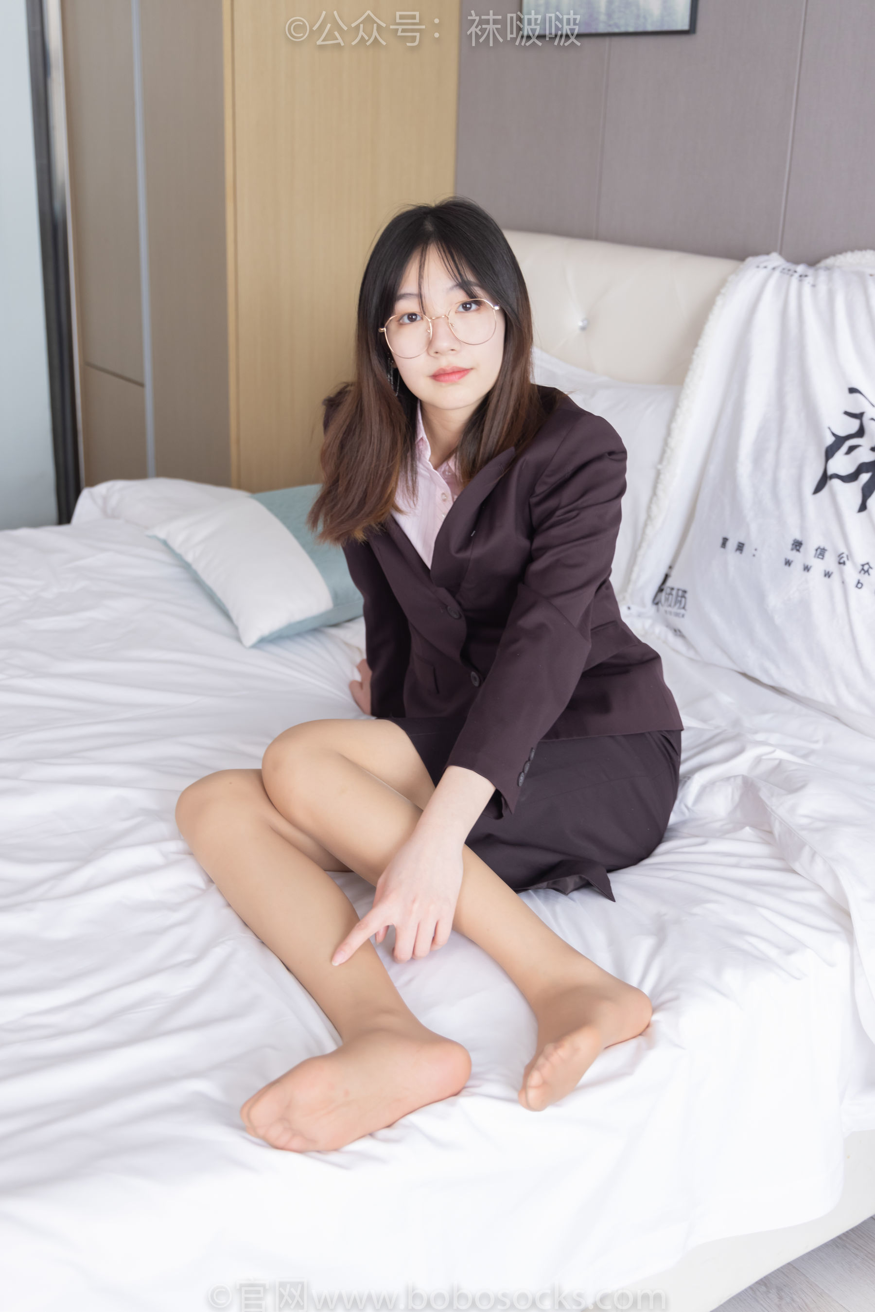 图片[66]-BoBoSocks袜啵啵 No.078 小甜豆-招行制服、平底鞋、灰丝[139P]-六色网