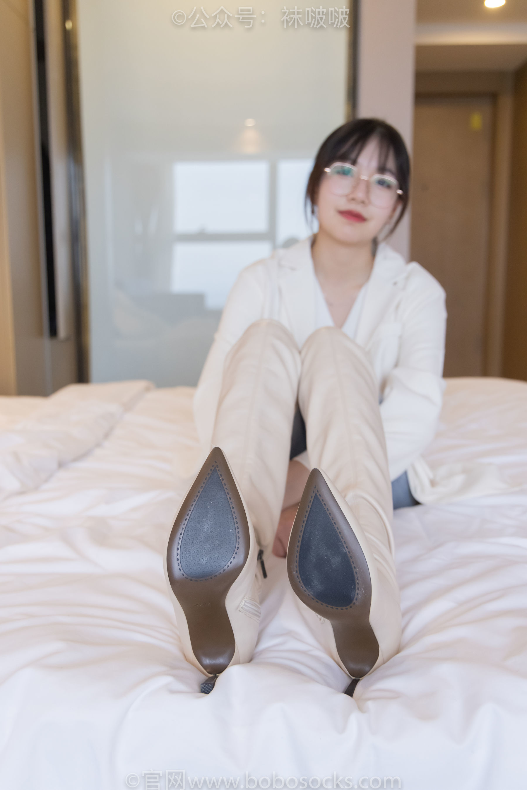 图片[67]-BoBoSocks袜啵啵 No.050 小甜豆-高跟长靴、白棉袜[175P]-六色网