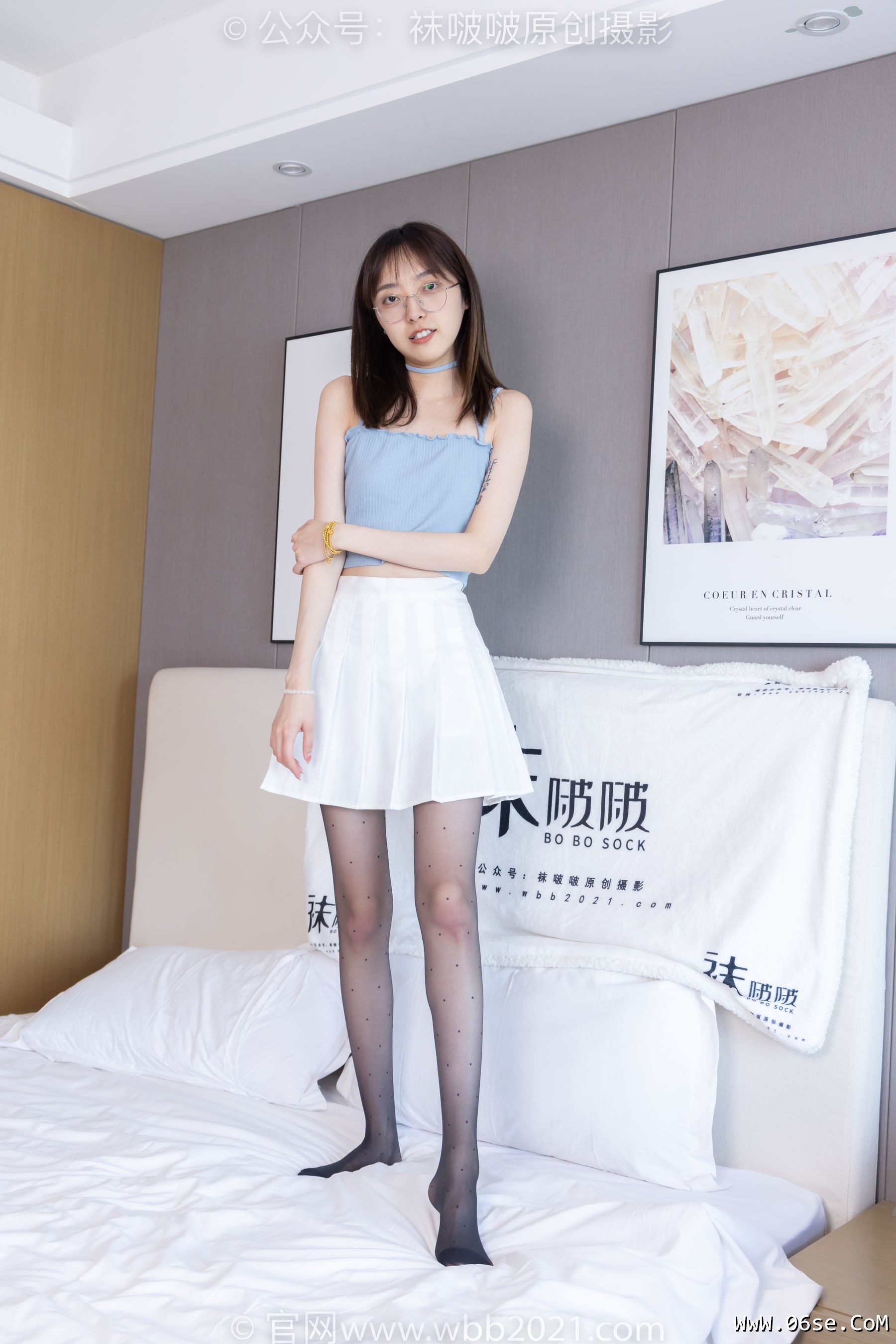 图片[140]-BoBoSocks袜啵啵 No.403 稚予 -高跟鞋、板鞋、波点黑丝、波点白丝[145P]-六色网