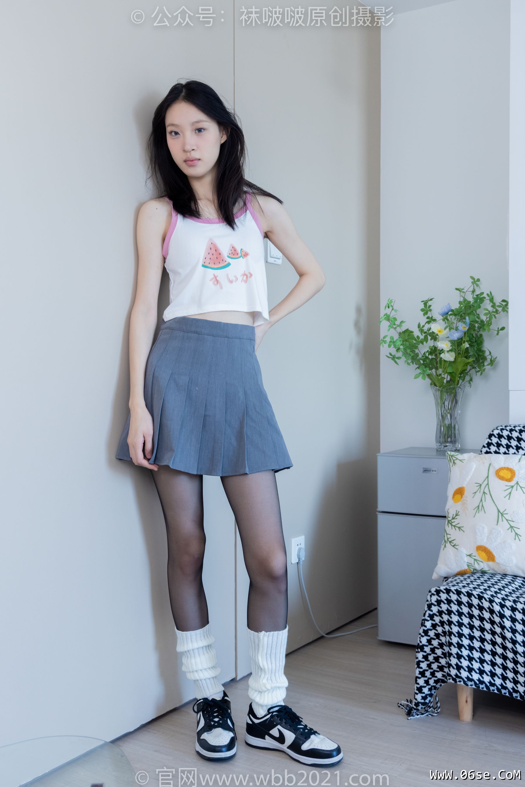 BoBoSocks袜啵啵 No.333 雪糕 -板鞋、白棉袜、黑丝、堆堆袜套[140P]-六色网