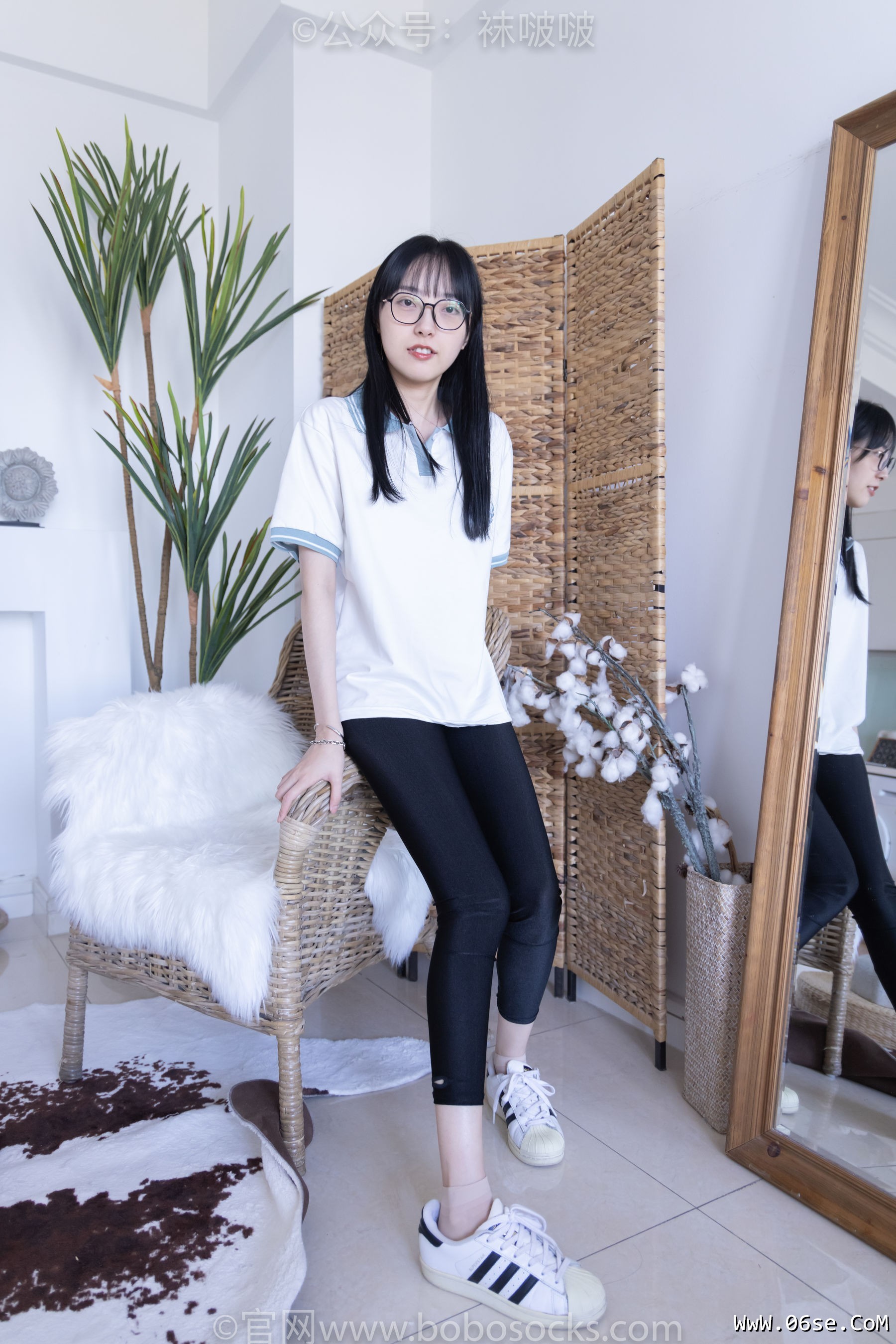 图片[23]-BoBoSocks袜啵啵 No.044 稚予-贝壳头、匡威帆布鞋、短肉丝[154P]-六色网
