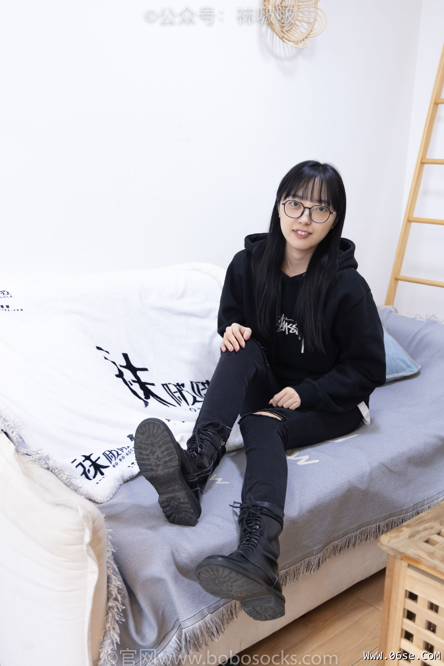 图片[22]-BoBoSocks袜啵啵 No.061 稚予-短靴、白棉袜、裸足[145P]-六色网