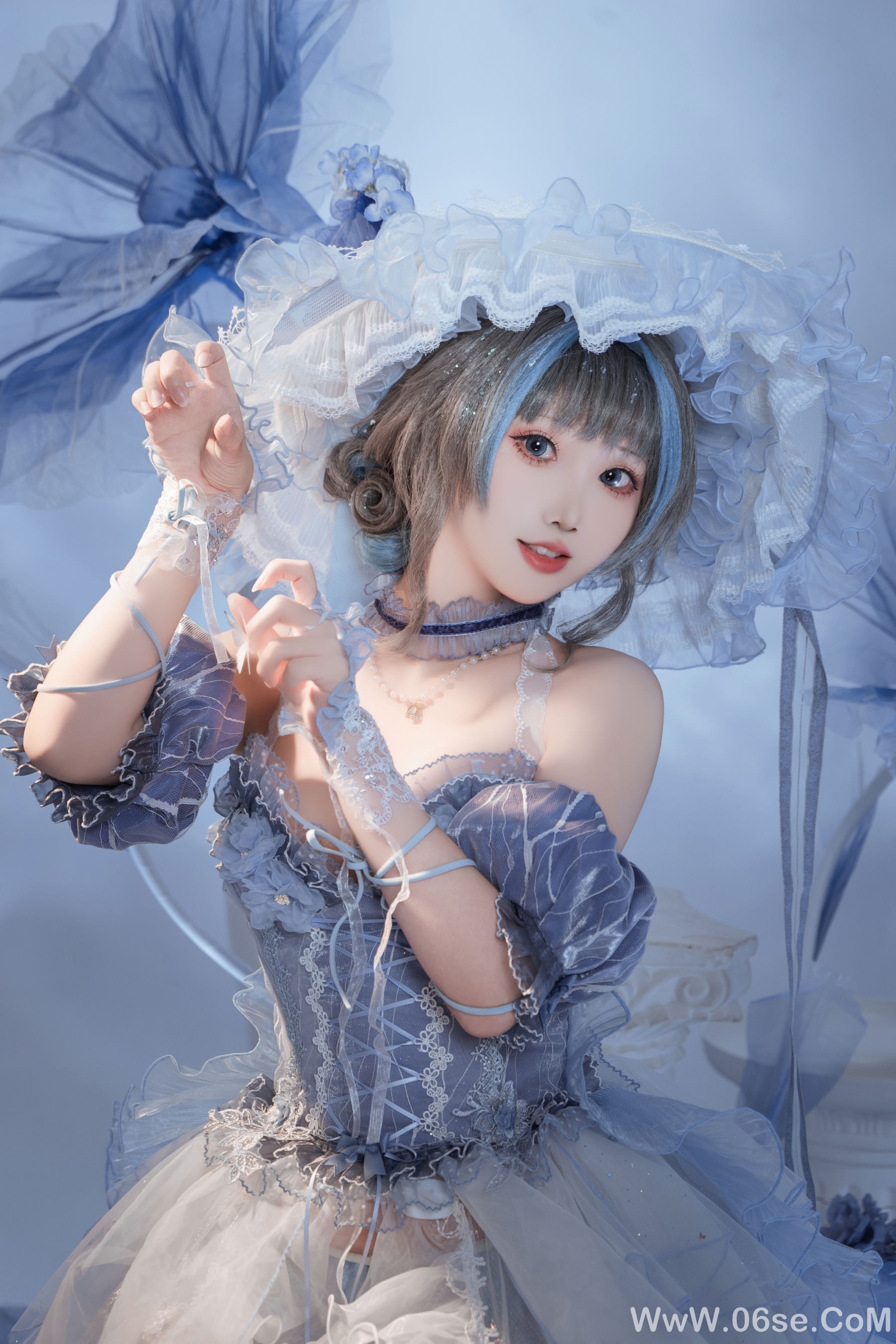 图片[11]-可爱人气Coser 面饼仙儿 – 碧蓝航线 柴郡礼服[21P]-六色网