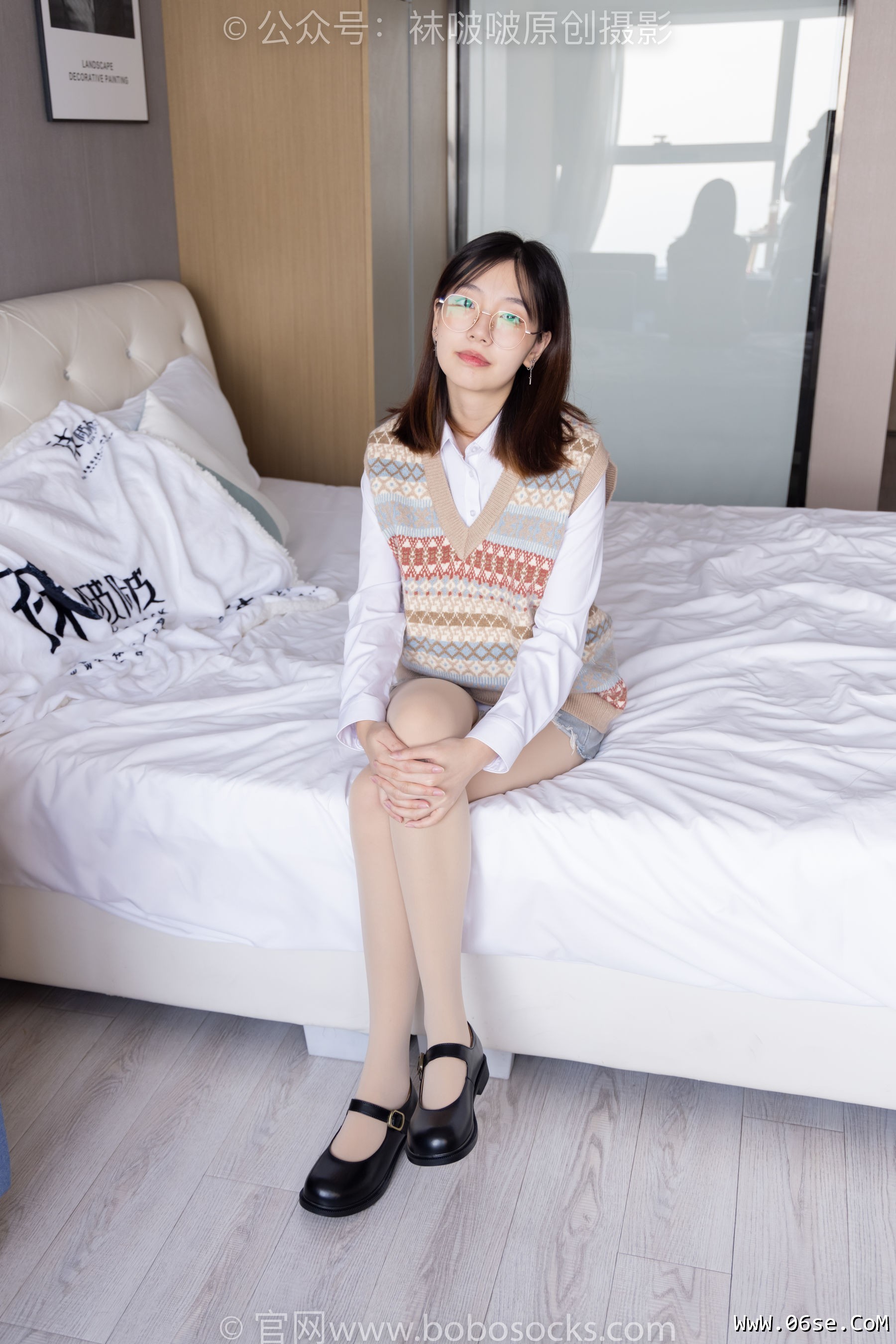 图片[134]-BoBoSocks袜啵啵 No.169 小甜豆-黑皮鞋、厚黑丝、厚肉丝[145P]-六色网