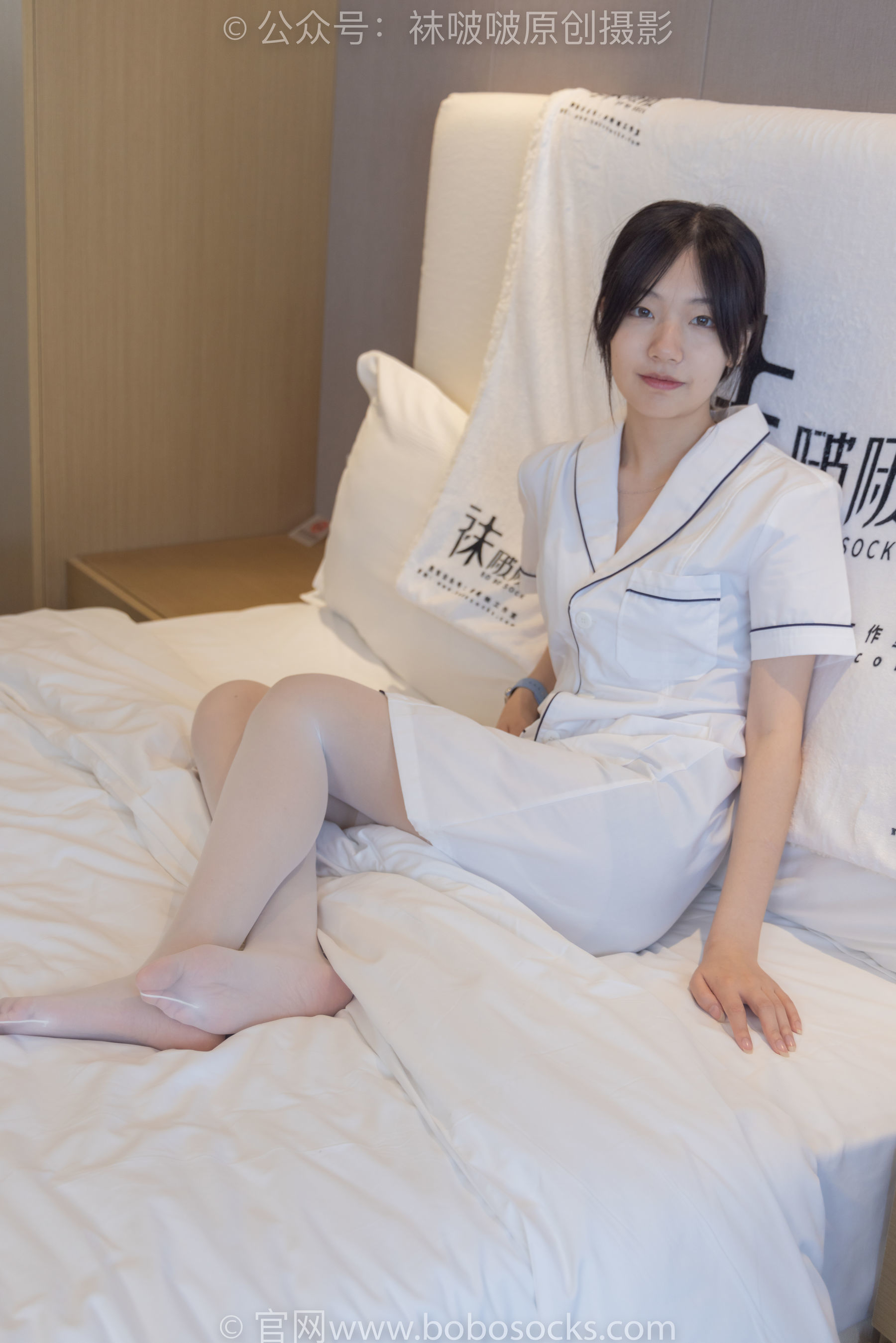 图片[15]-BoBoSocks袜啵啵 No.206 小甜豆 -绑带凉鞋、白丝大腿袜、小护士服[142P]-六色网