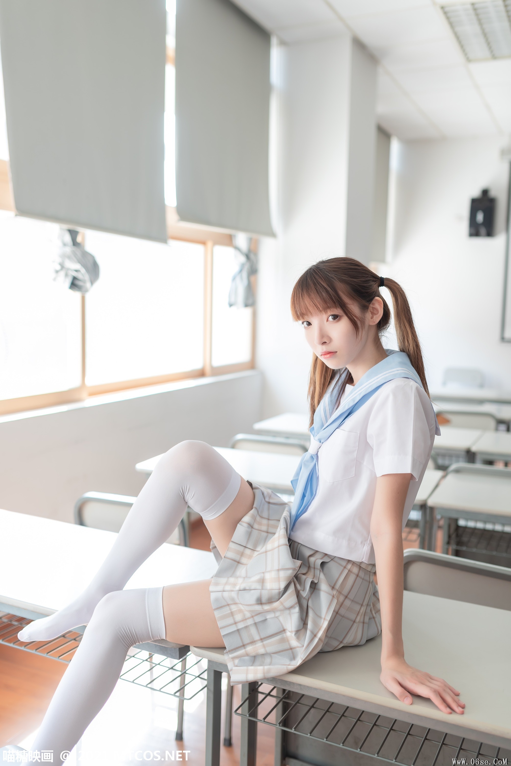 图片[23]-喵糖映画 VOL.395 值日学妹[37P／68.2MB]-六色网