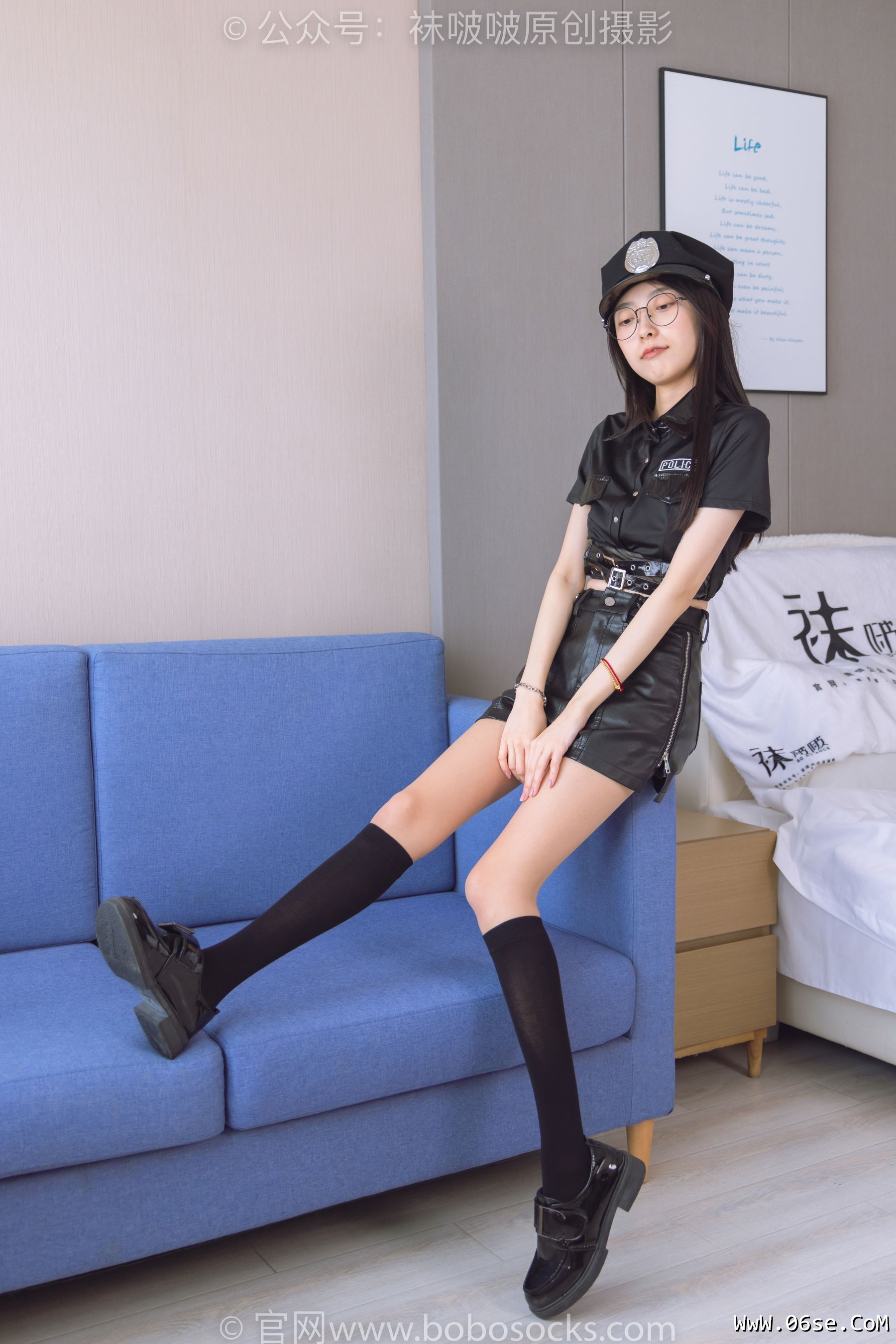 图片[2]-BoBoSocks袜啵啵 No.198 稚予-皮鞋、黑色小腿袜、高跟鞋、肉丝[138P]-六色网