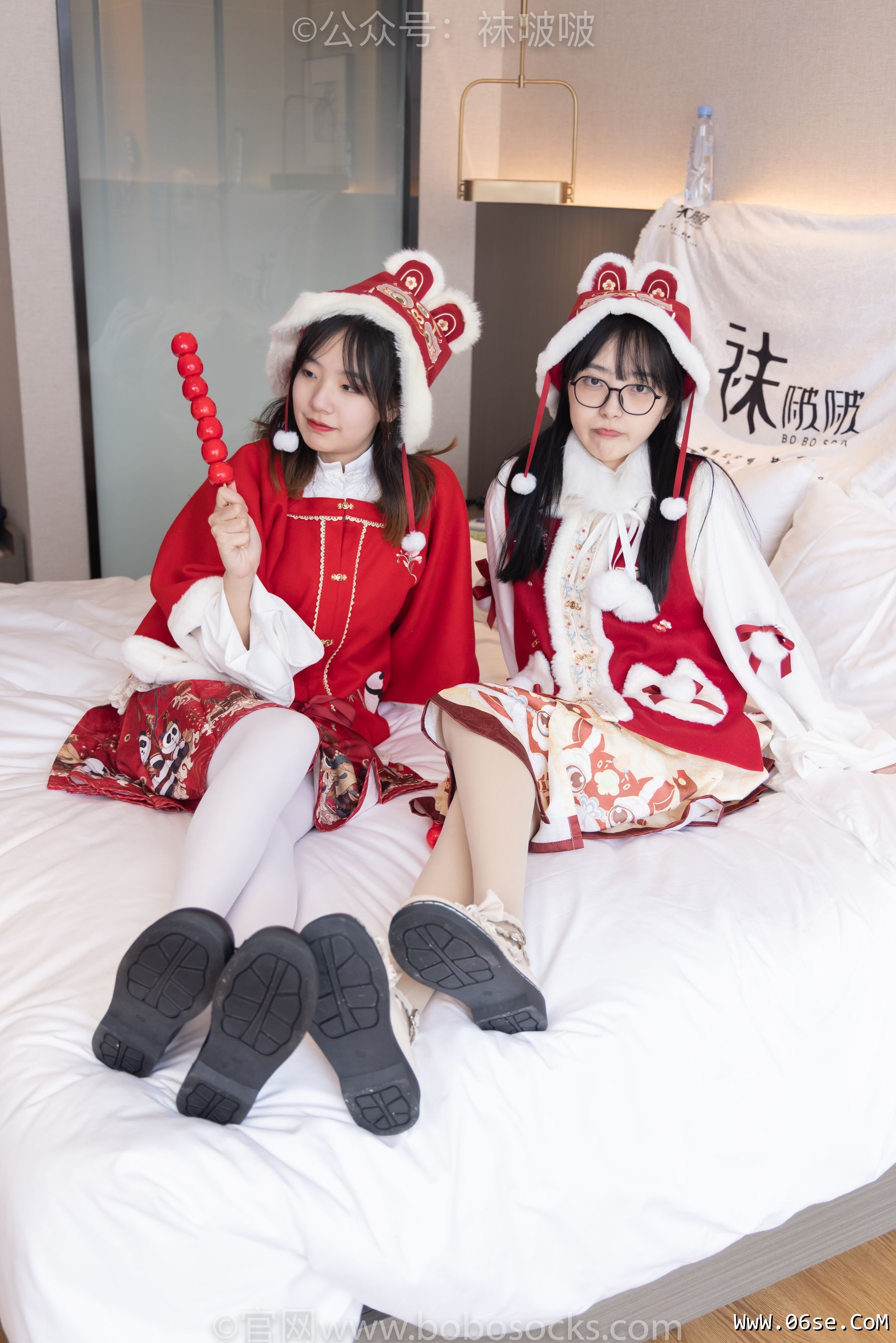 图片[30]-BoBoSocks袜啵啵 No.054 小甜豆与稚予-给大家拜年啦[139P]-六色网