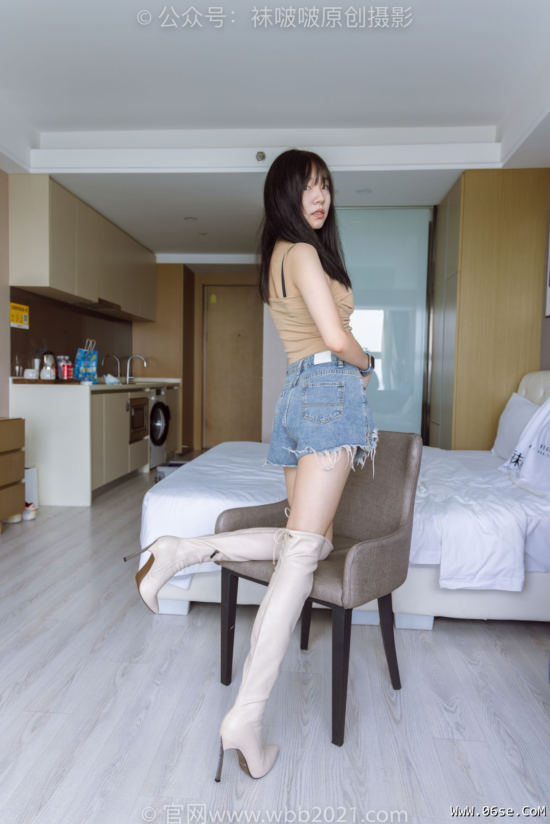 图片[138]-BoBoSocks袜啵啵 No.441 小甜豆 -高跟长靴、白棉袜、裸足[179P]-六色网