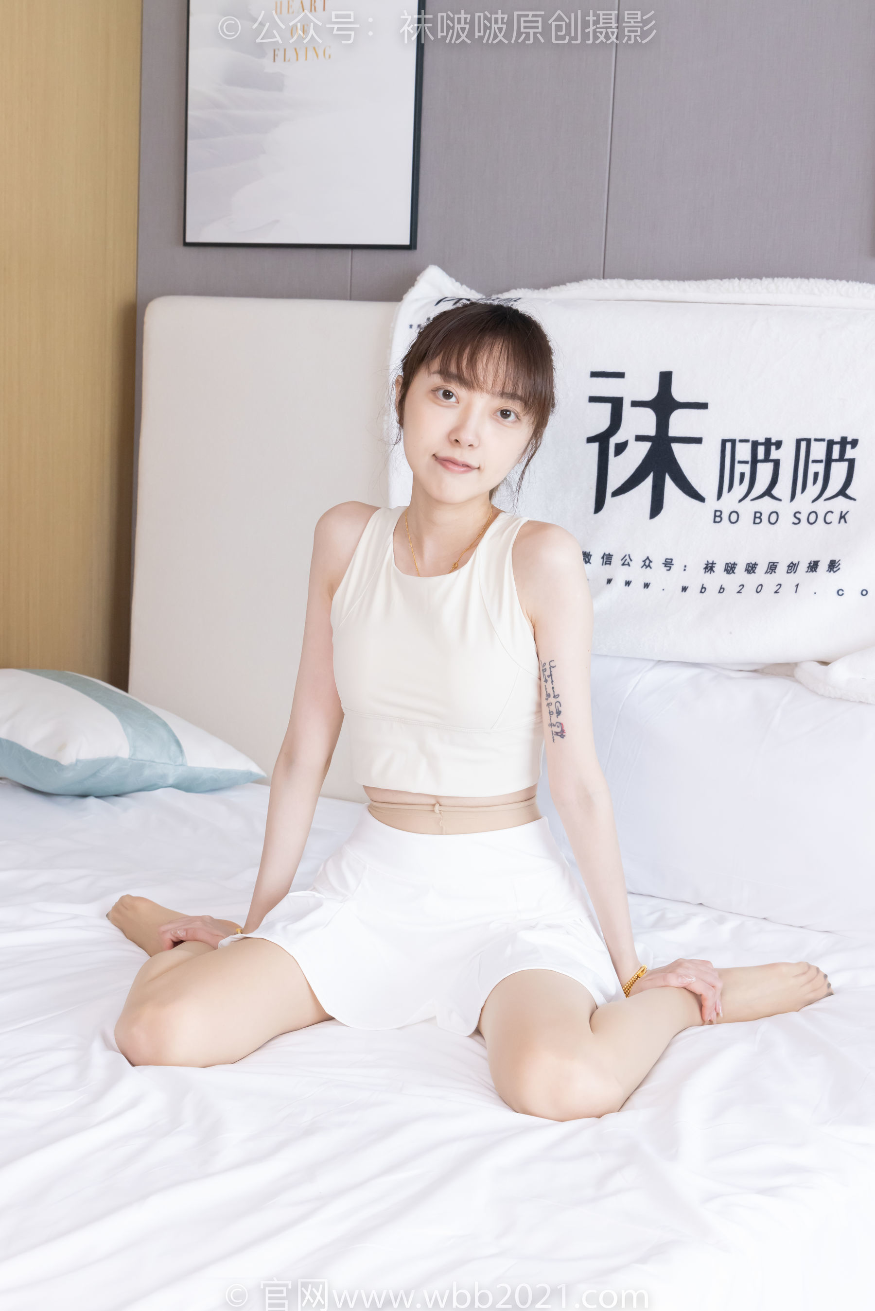 图片[102]-BoBoSocks袜啵啵 No.424 稚予 -运动鞋、白棉袜、肉丝、腰丝[140P]-六色网