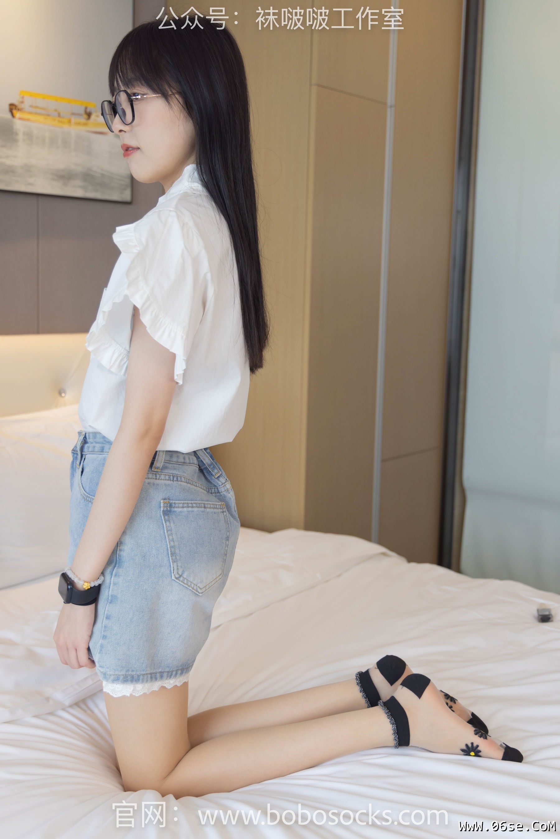 图片[57]-BoBoSocks袜啵啵 No.097 稚予-板鞋、玻璃丝短袜、肉丝[140P]-六色网