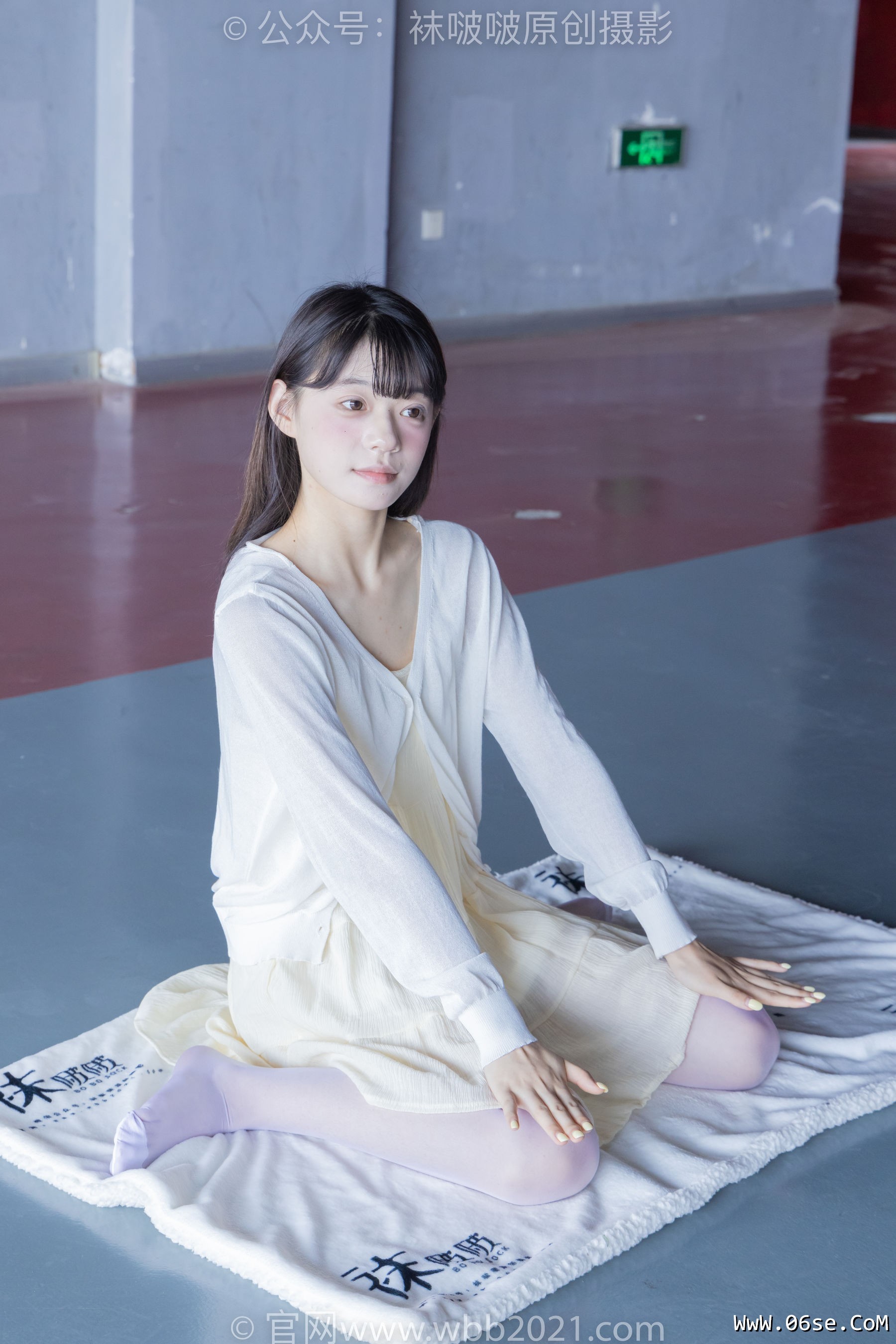 图片[129]-BoBoSocks袜啵啵 No.395 糯米 -板鞋、白丝[145P]-六色网