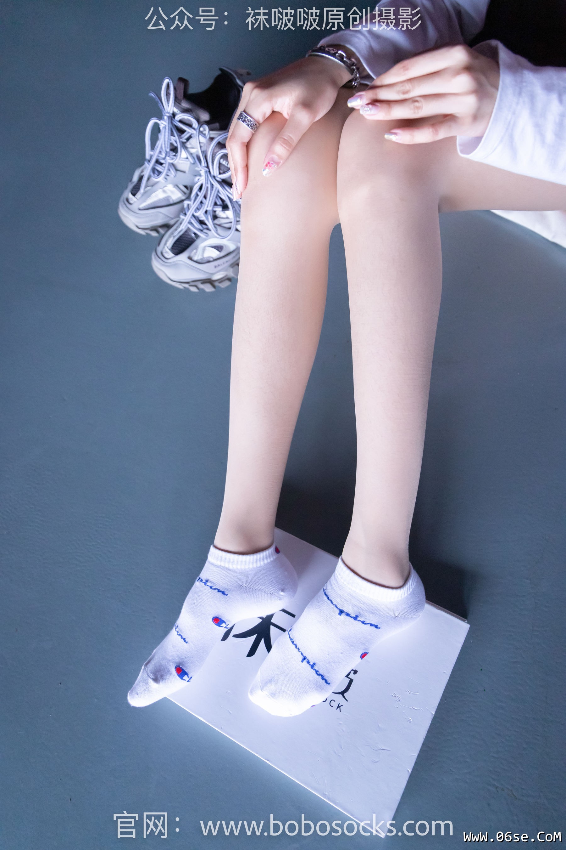 图片[90]-BoBoSocks袜啵啵 积分限定作品010 稚予-巴黎世家运动鞋、白棉袜、肉丝[144P]-六色网