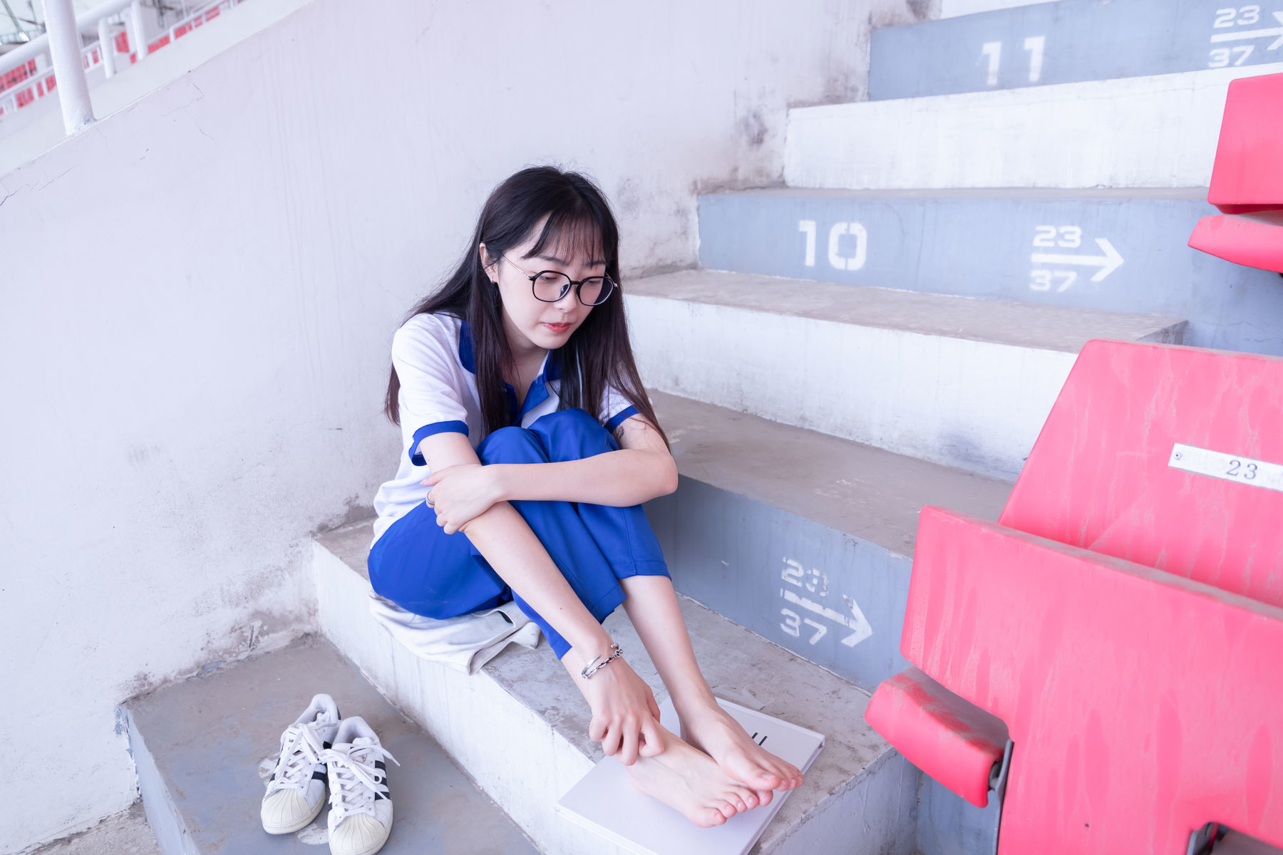 图片[114]-BoBoSocks袜啵啵 No.002 稚予-校服、贝壳头、白棉袜、裸足[139P]-六色网