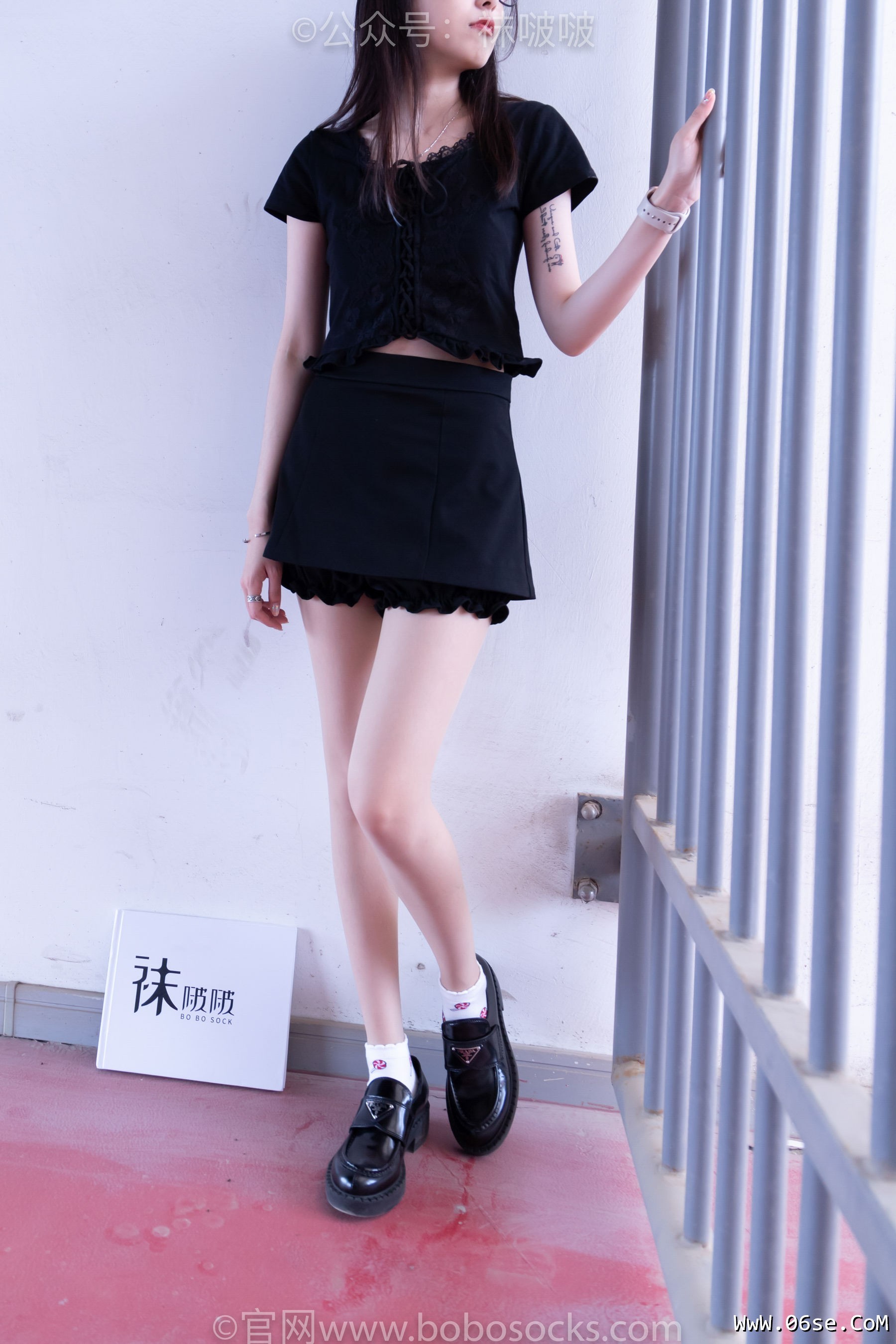 图片[4]-BoBoSocks袜啵啵 No.030 稚予- 皮鞋、短白棉袜、肉丝[141P]-六色网