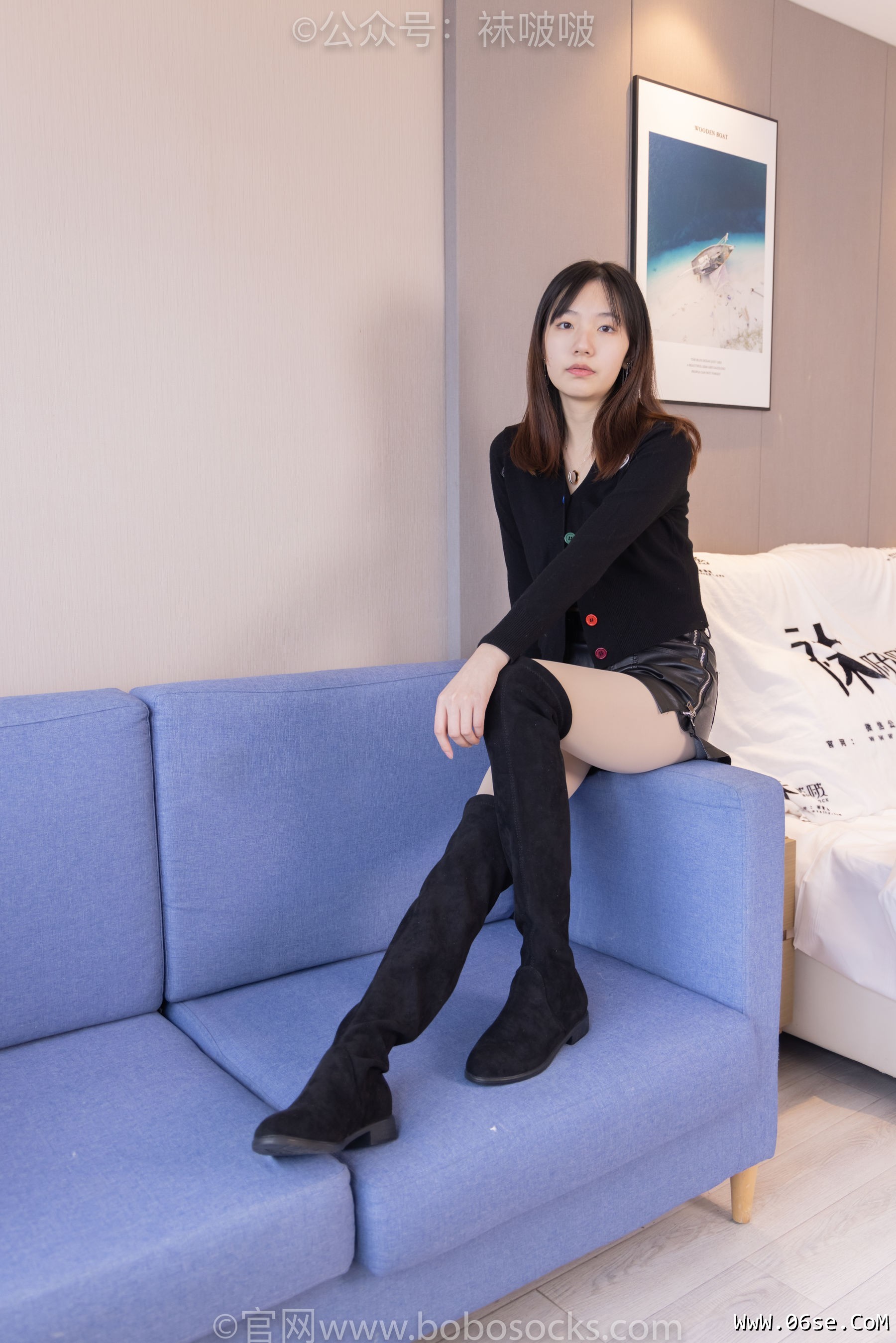 图片[74]-BoBoSocks袜啵啵 No.072 小甜豆-两双长靴、厚黑丝、厚肉丝[144P]-六色网