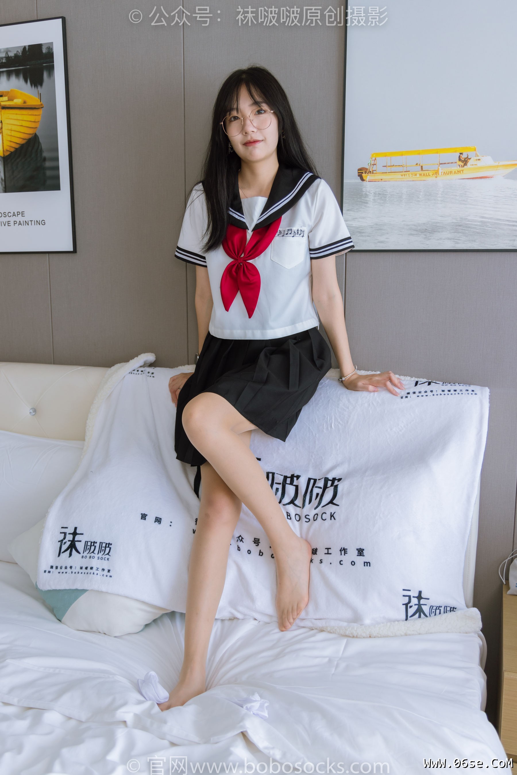 图片[32]-BoBoSocks袜啵啵 No.197 小甜豆-皮鞋、短白丝、肉丝、jk制服[139P]-六色网