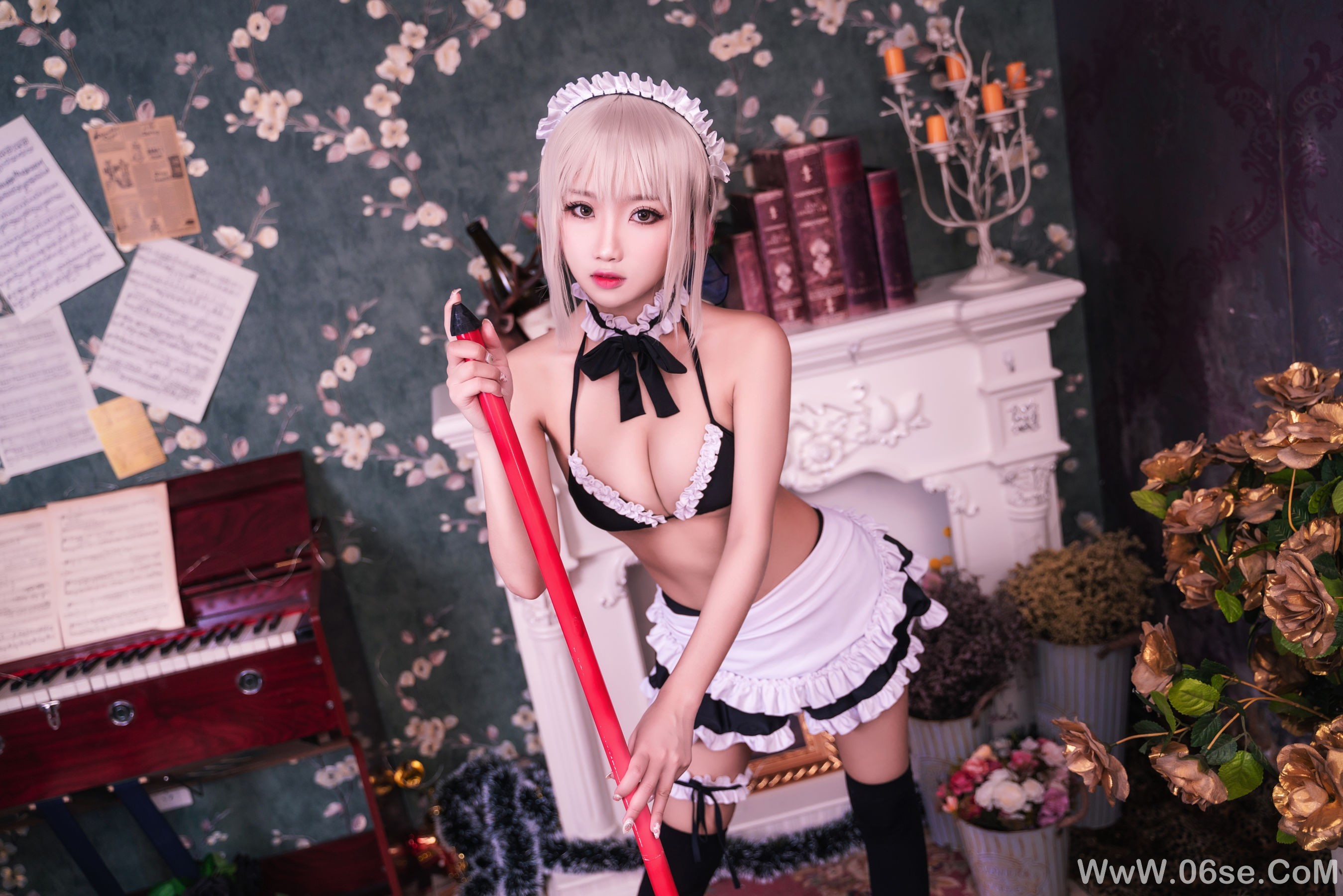 图片[9]-白嫩美少女 鬼畜瑶 – 黑呆女仆 (不知火舞)[26P]-六色网