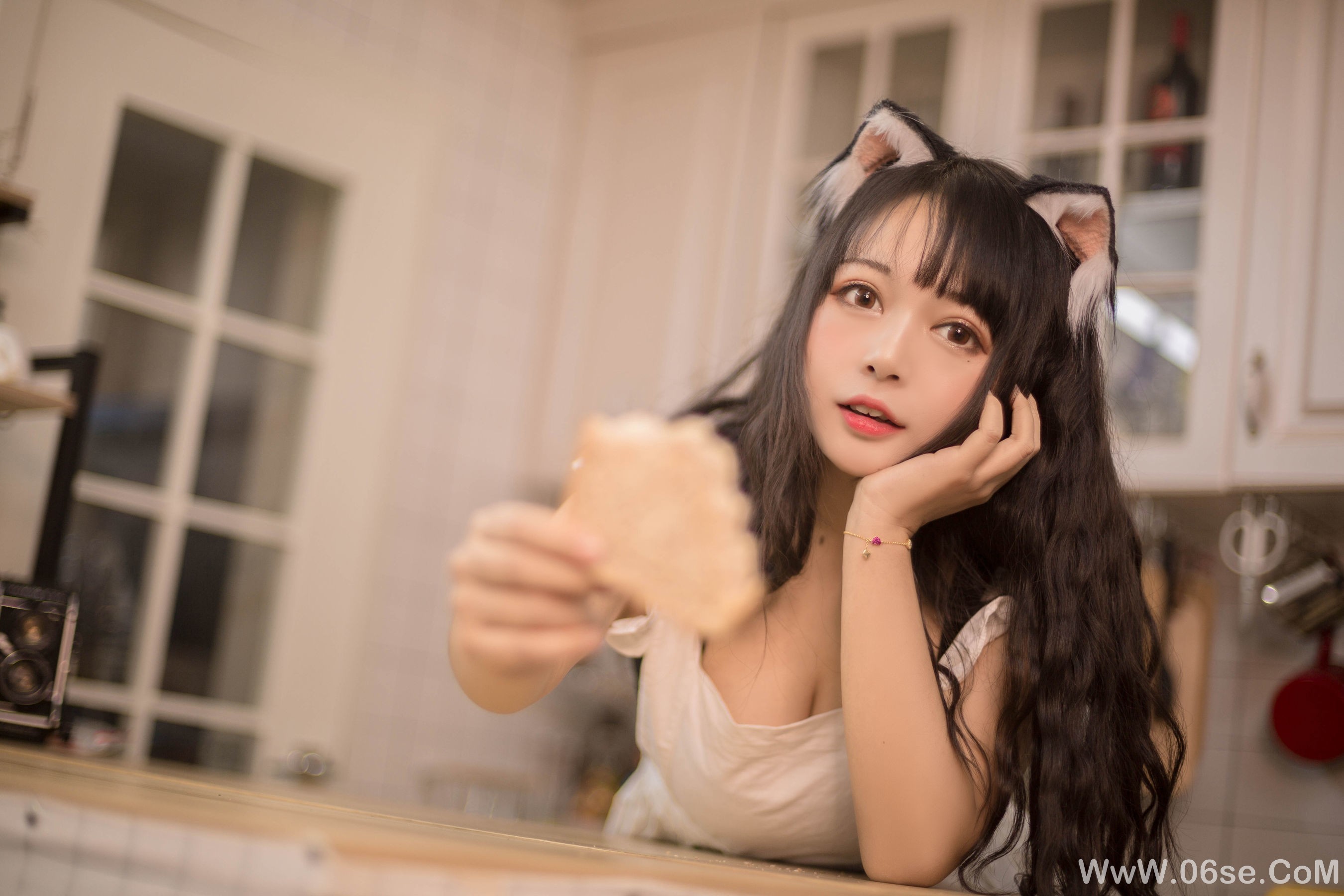 图片[4]-大眼萌妹黑猫猫OvO 厨房[11P]-六色网