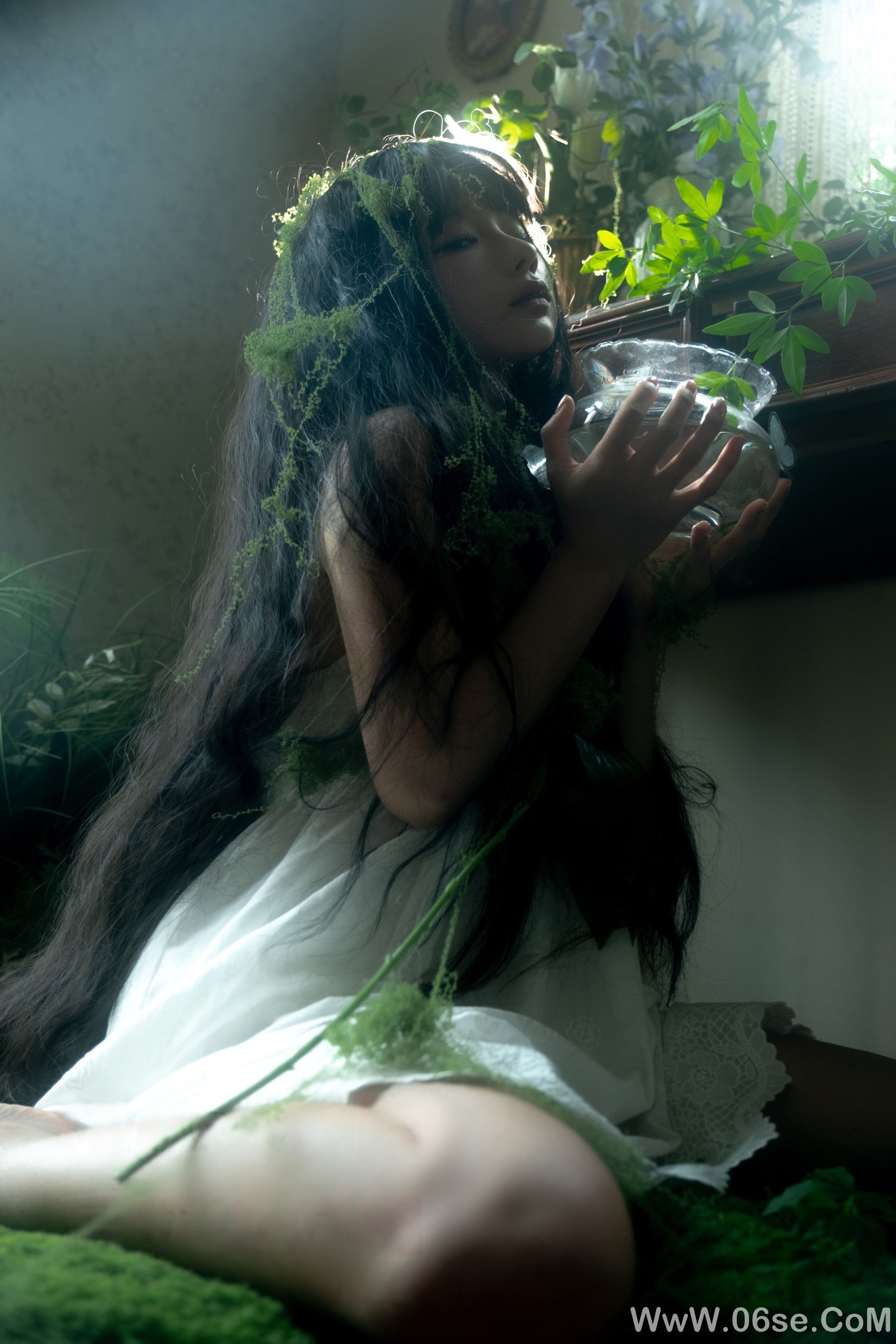 图片[10]-动漫博主蠢沫沫 – 白吊带[36P]-六色网