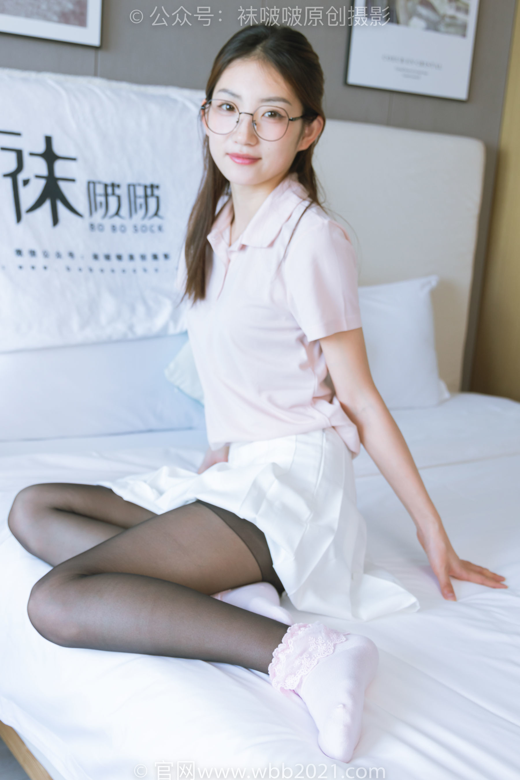 图片[82]-BoBoSocks袜啵啵 No.273 小沫 -运动鞋、粉色棉袜、黑丝[143P]-六色网
