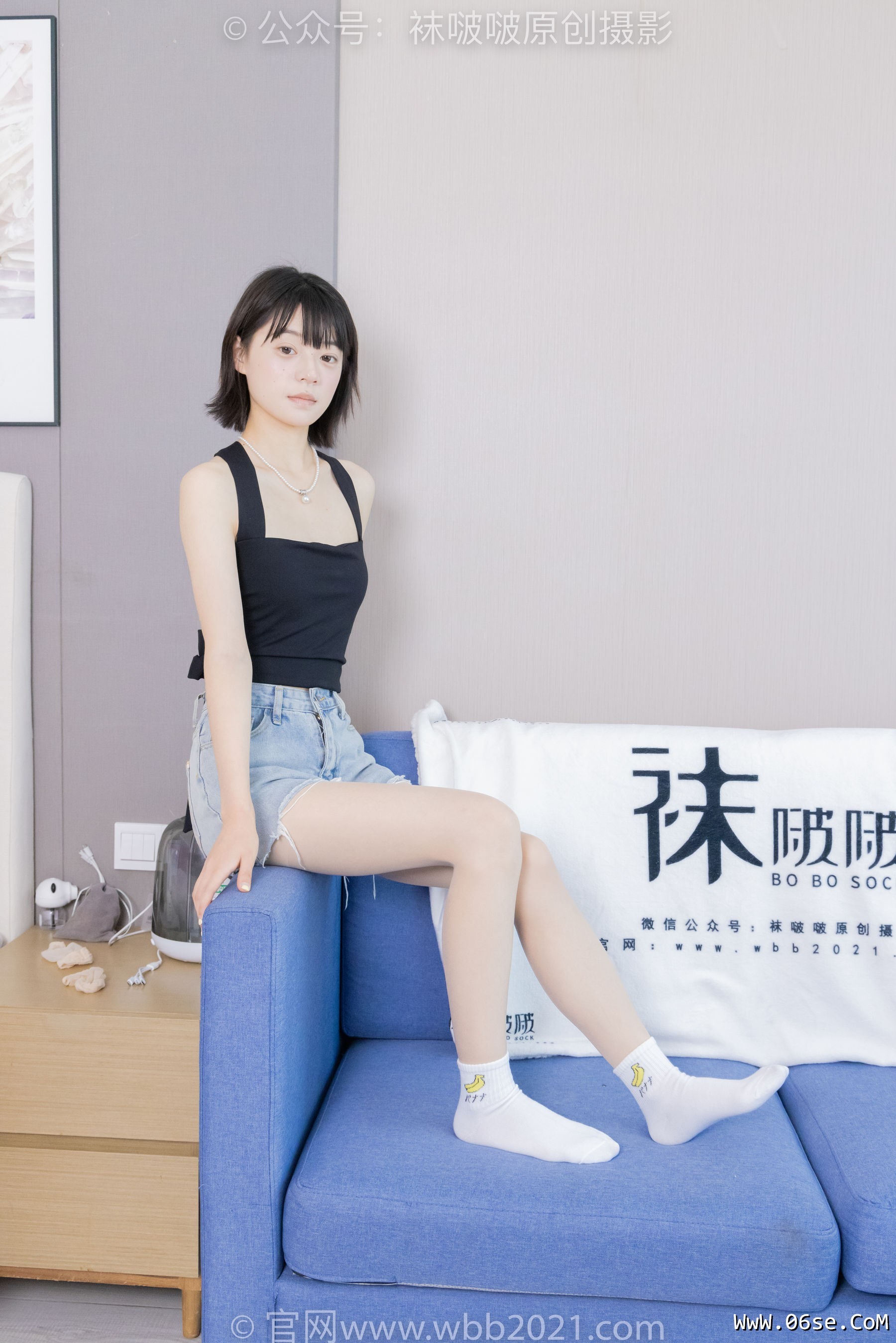 图片[92]-BoBoSocks袜啵啵 No.422 糯米 -长靴、白棉袜、肉丝[140P]-六色网