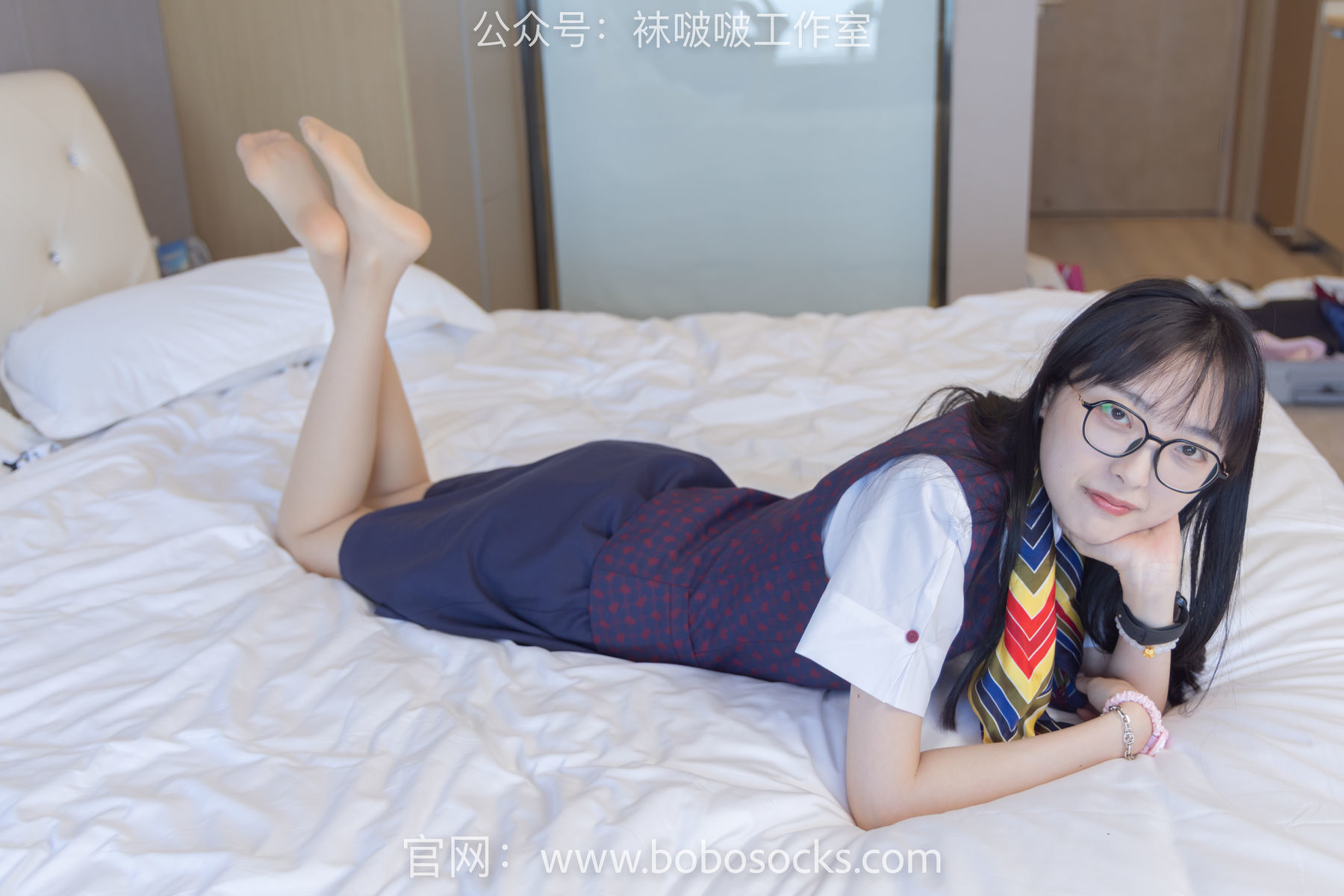 图片[91]-BoBoSocks袜啵啵 No.115 稚予-平底鞋、肉丝、空姐制服[136P]-六色网