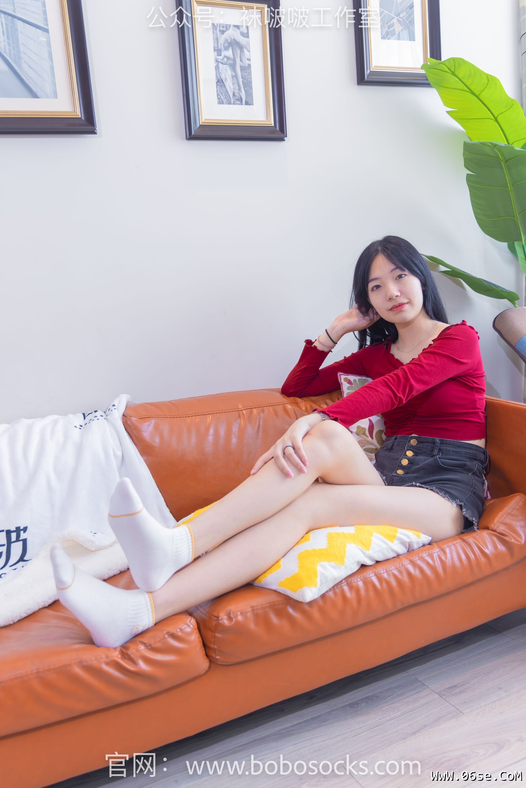 图片[19]-BoBoSocks袜啵啵 No.120 小甜豆-高跟长靴、白棉袜、裸足[170P]-六色网