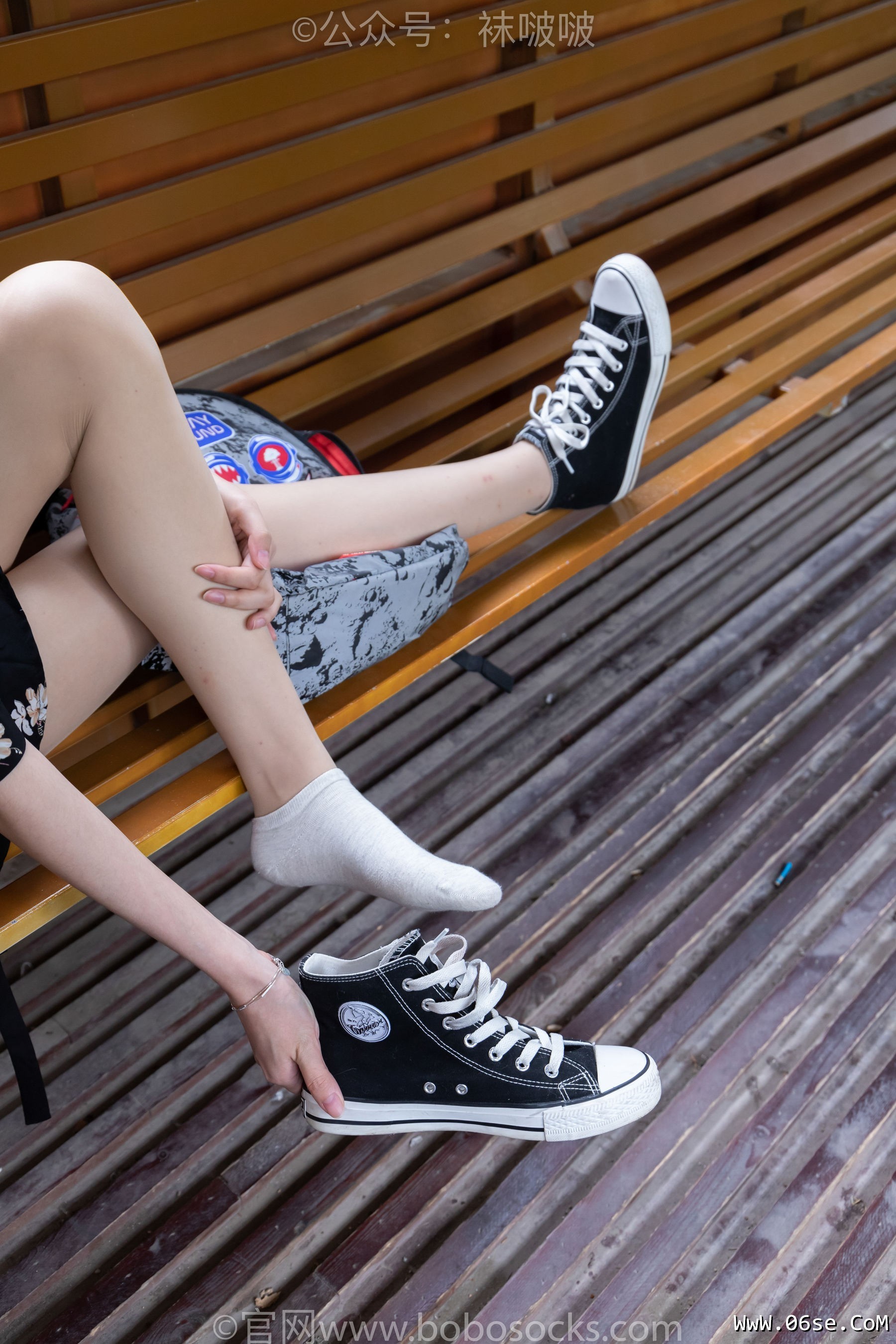 图片[50]-BoBoSocks袜啵啵 No.013 小甜豆-匡威帆布鞋、浅灰色短棉袜、肉丝[132P]-六色网