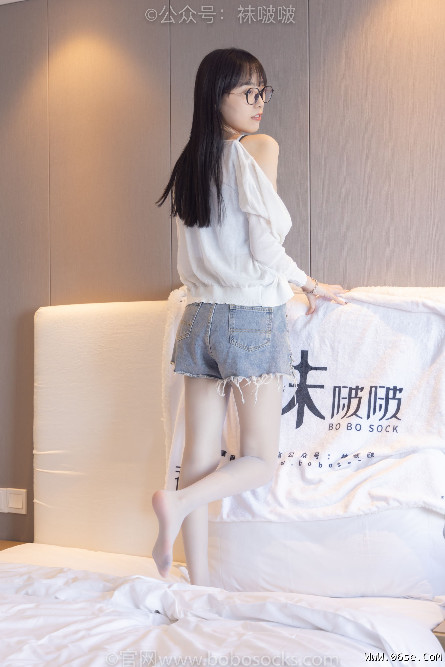 图片[106]-BoBoSocks袜啵啵 No.083 稚予-高跟鞋、凉鞋、白丝、裸足涂白色指甲油剧情[140P]-六色网
