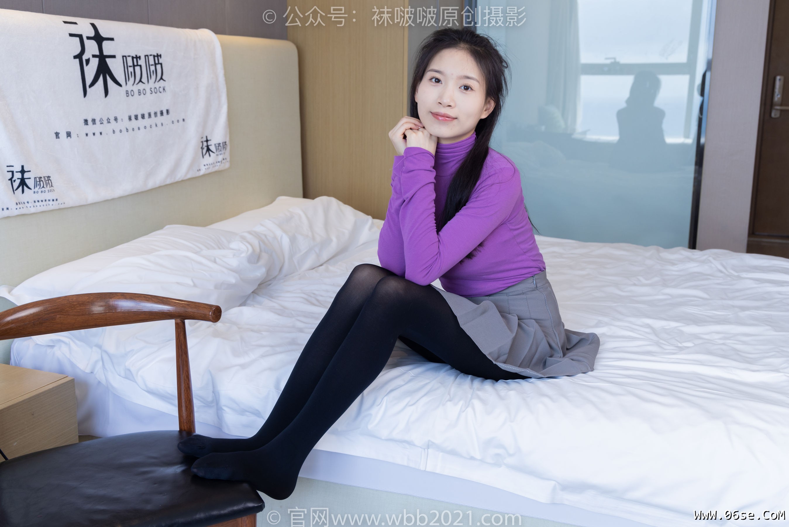 图片[113]-BoBoSocks袜啵啵 No.310 芝士 -皮鞋、厚黑丝[140P]-六色网