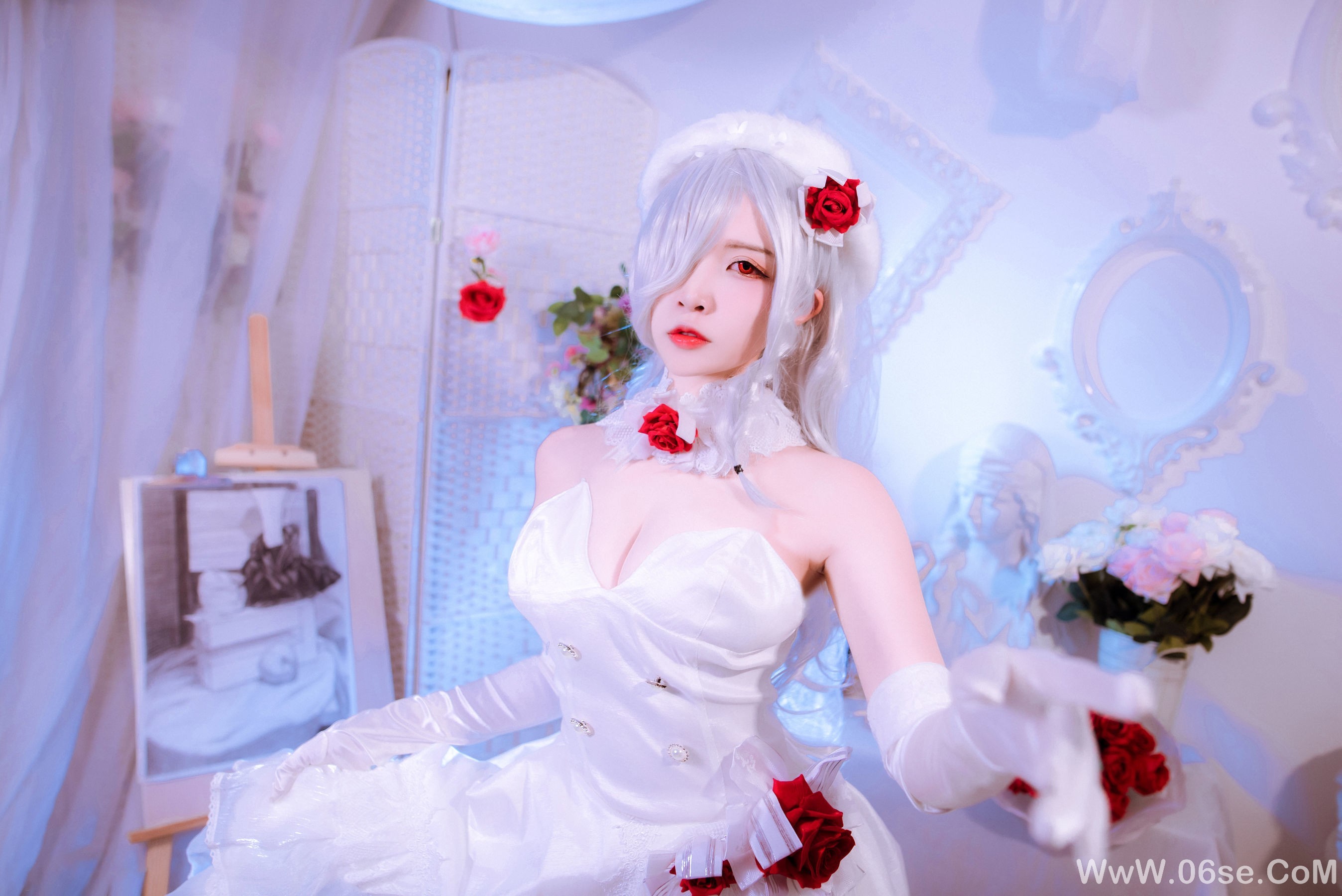 图片[22]-人气Coser二佐Nisa 花嫁[30P]-六色网