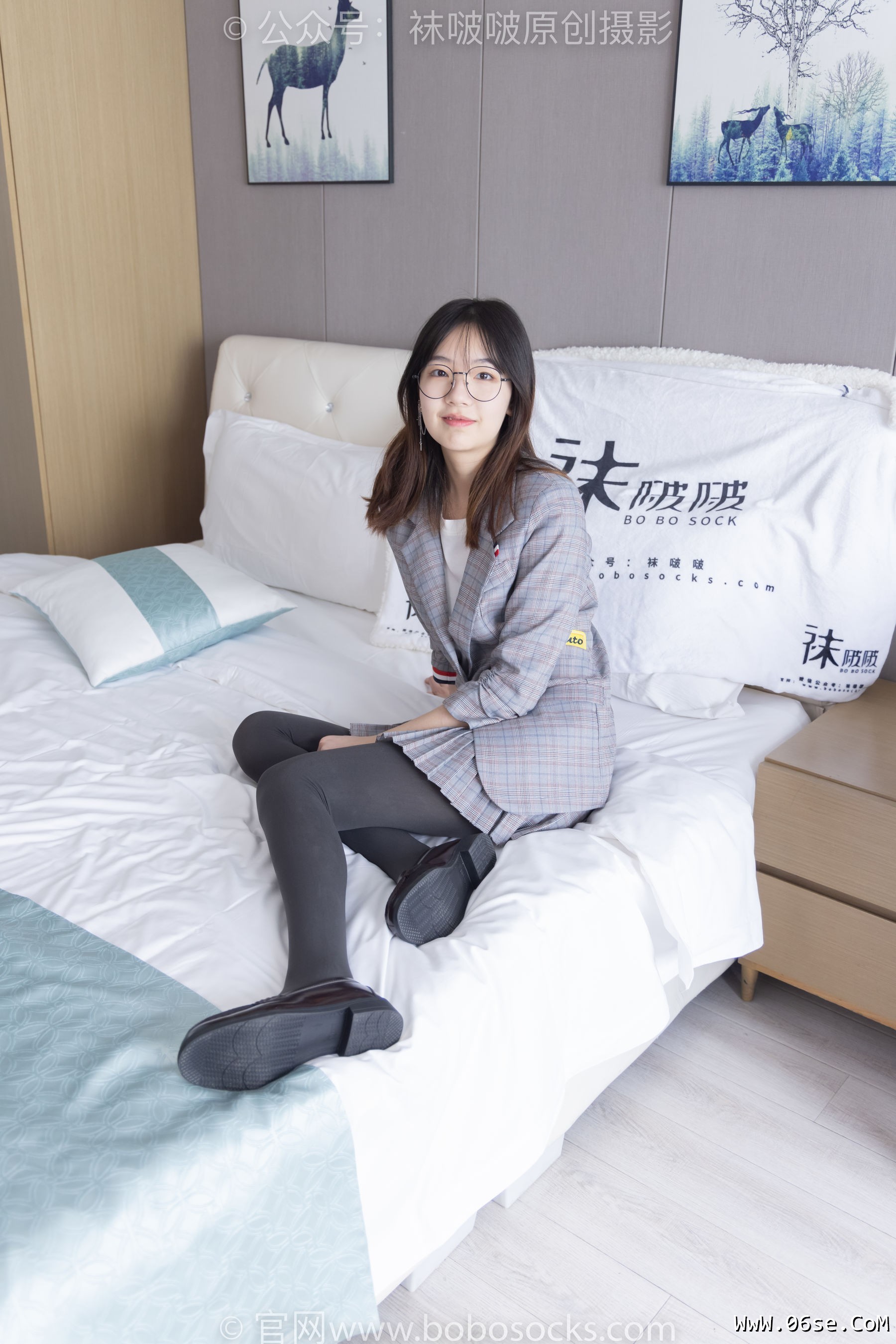 图片[66]-BoBoSocks袜啵啵 No.210 小甜豆 -皮鞋、厚灰丝、ol装[140P]-六色网