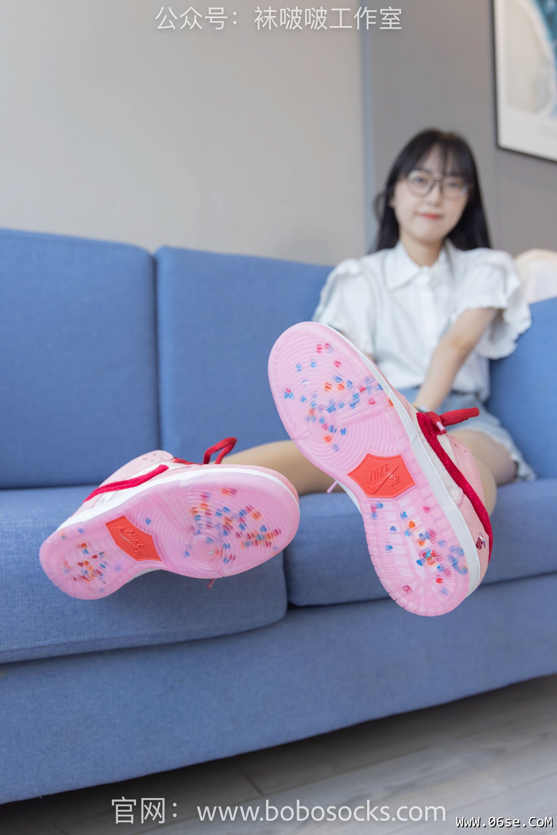 图片[25]-BoBoSocks袜啵啵 No.097 稚予-板鞋、玻璃丝短袜、肉丝[140P]-六色网