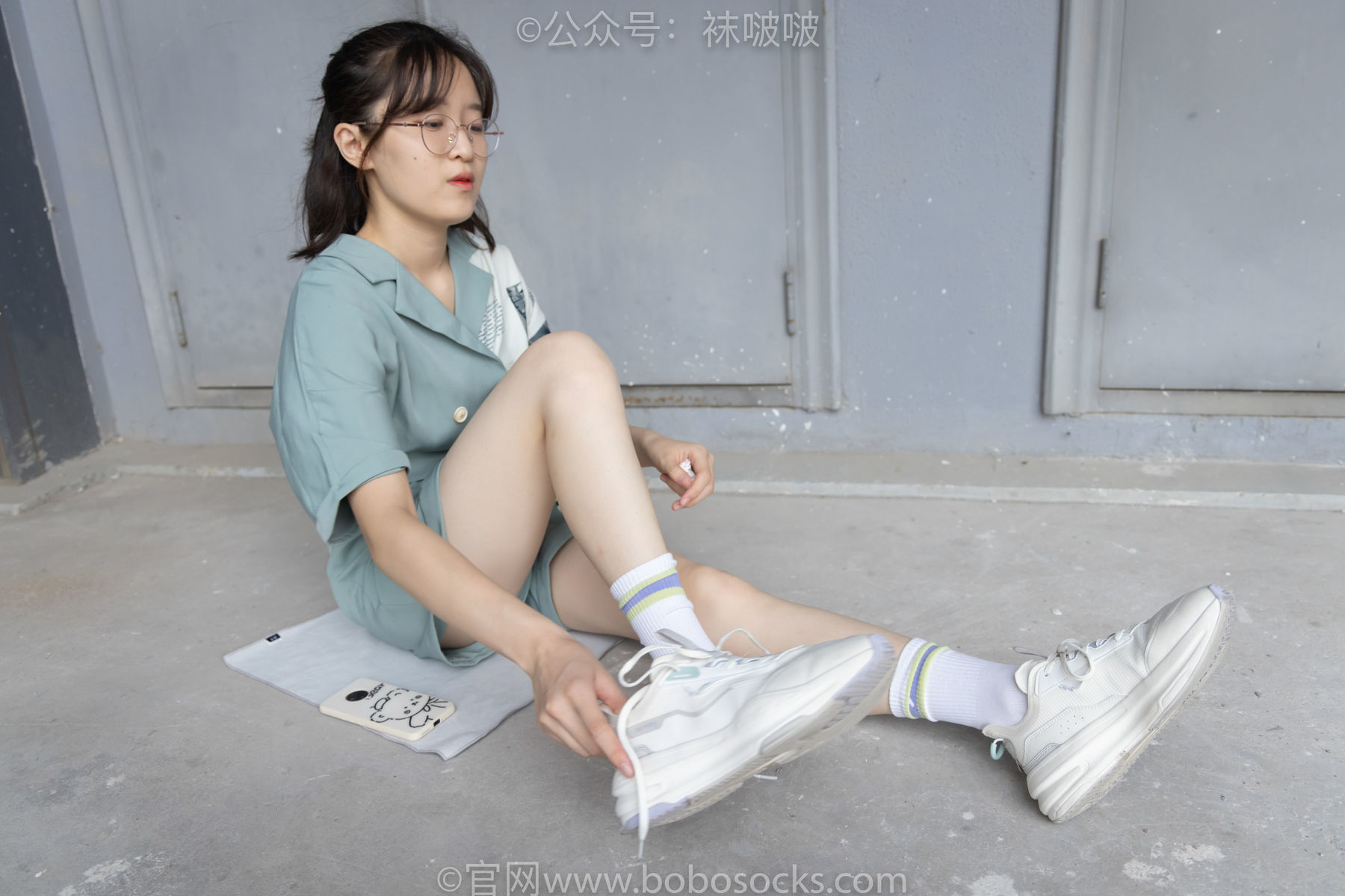 图片[44]-BoBoSocks袜啵啵 No.025 熊熊-安踏运动鞋、白色棉袜、裸足[146P]-六色网