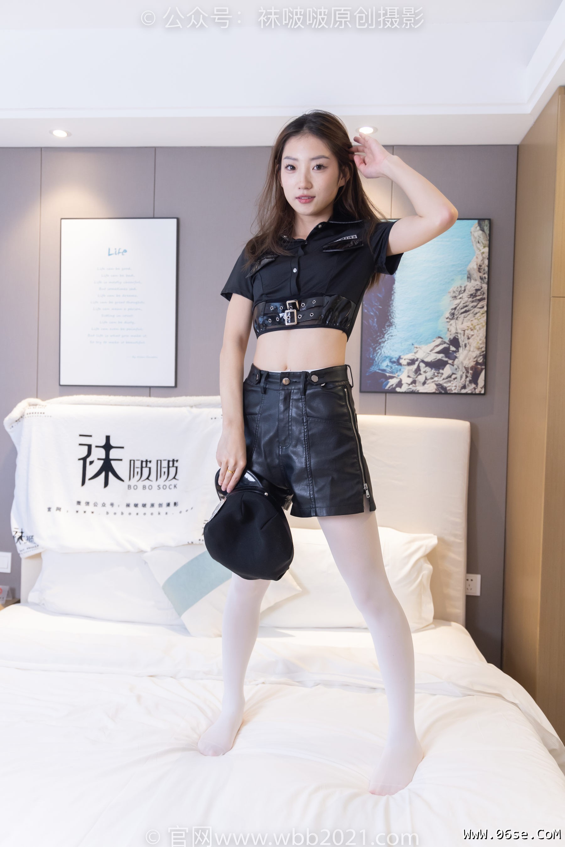 图片[43]-BoBoSocks袜啵啵 No.232 小沫-骑士靴、厚白丝、小女警[140P]-六色网