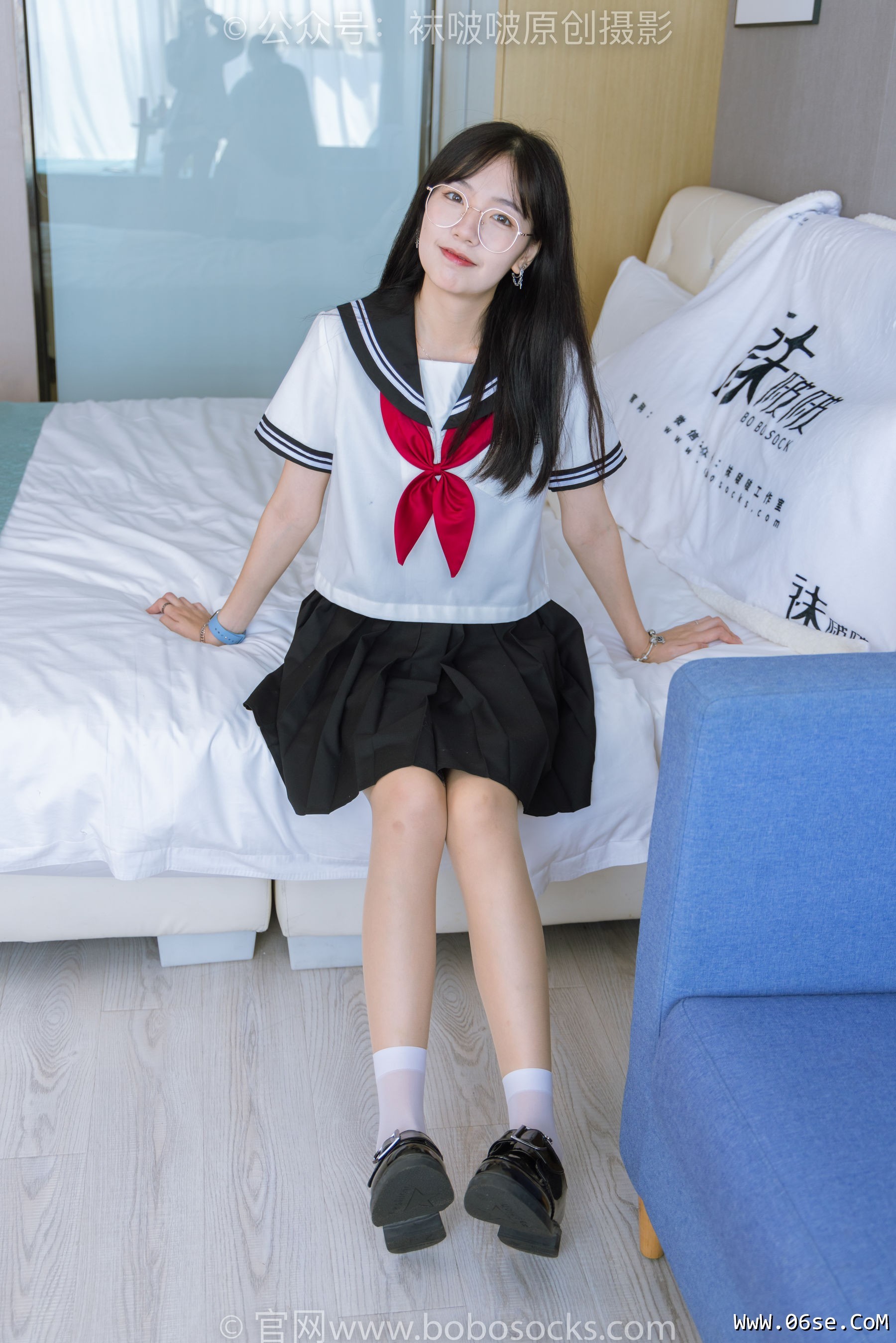 图片[107]-BoBoSocks袜啵啵 No.197 小甜豆-皮鞋、短白丝、肉丝、jk制服[139P]-六色网