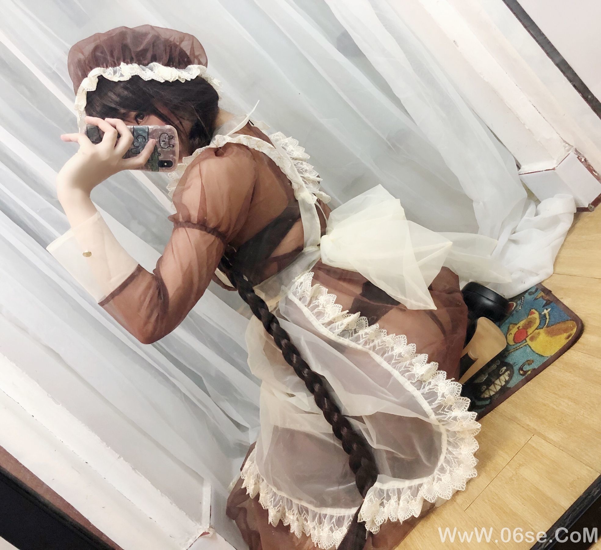 图片[22]-二次元巨乳美女鹿野希 透明女仆[97P]-六色网