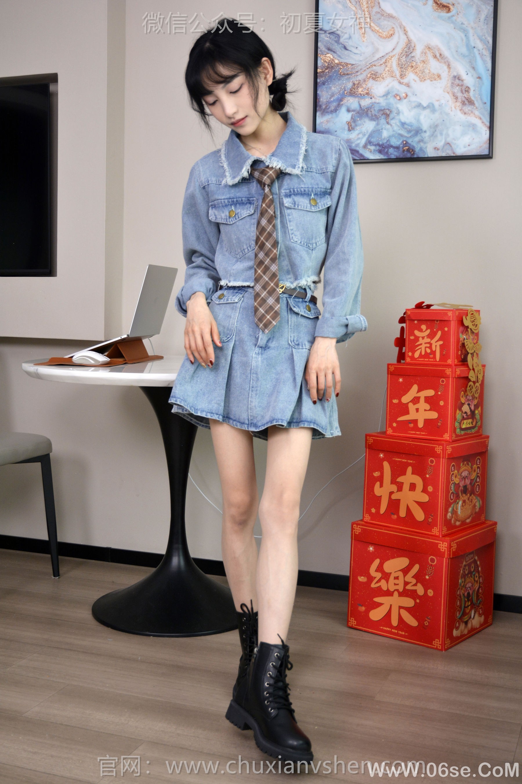 图片[21]-初夏女神 No.247 柒柒 浪漫牛仔[140P]-六色网