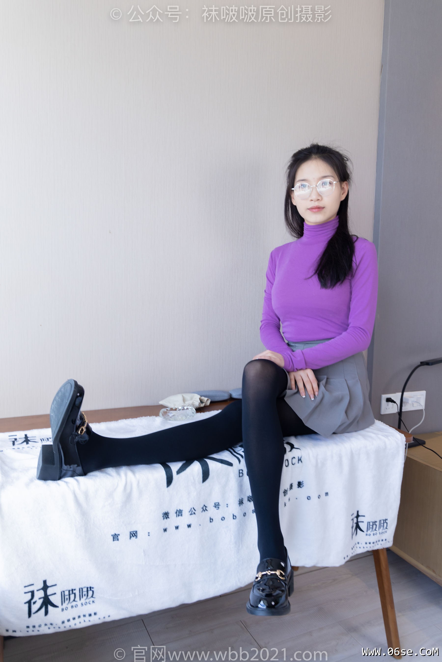 图片[87]-BoBoSocks袜啵啵 No.310 芝士 -皮鞋、厚黑丝[140P]-六色网
