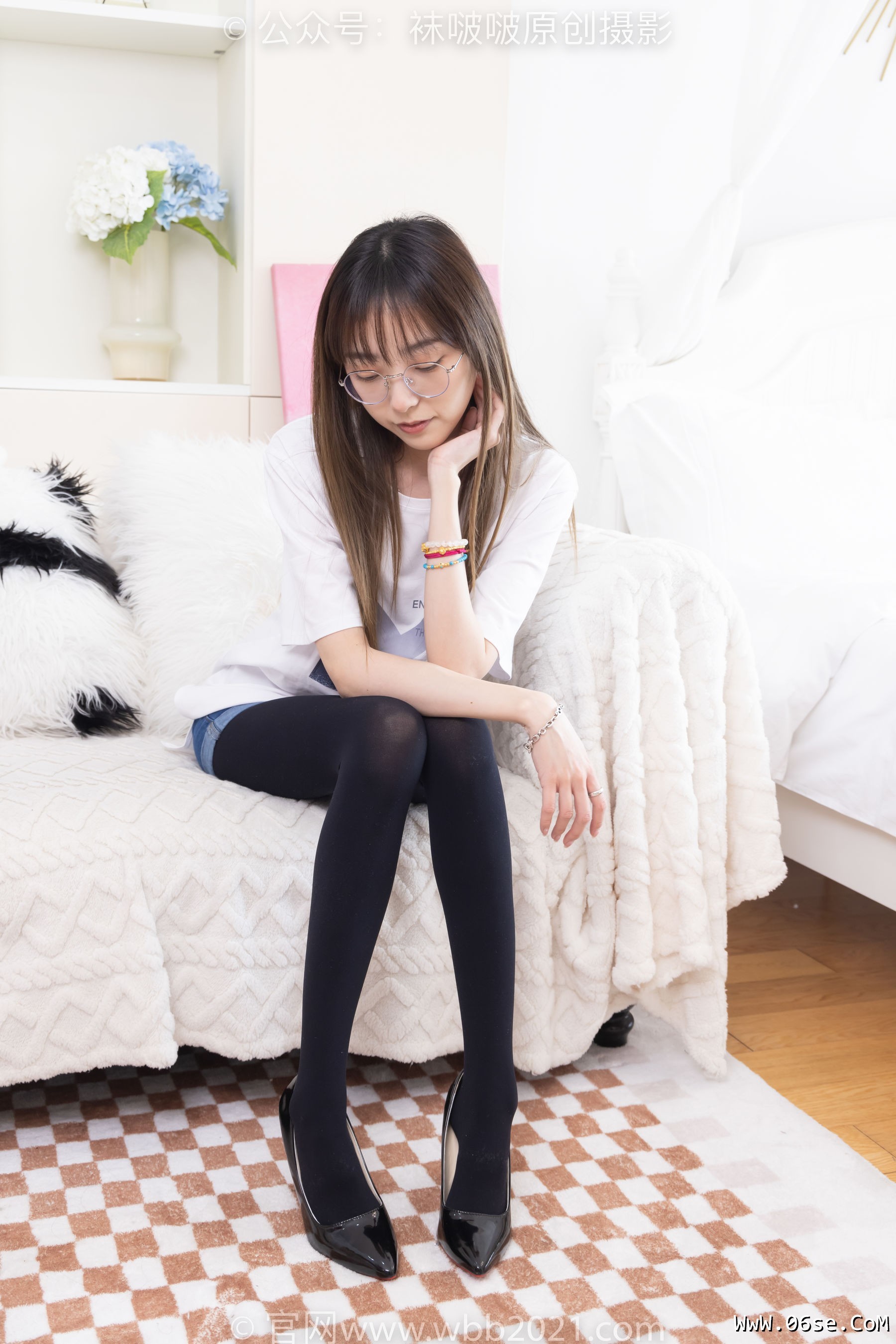 图片[62]-BoBoSocks袜啵啵 No.330 稚予 -高跟鞋、厚黑丝[150P]-六色网