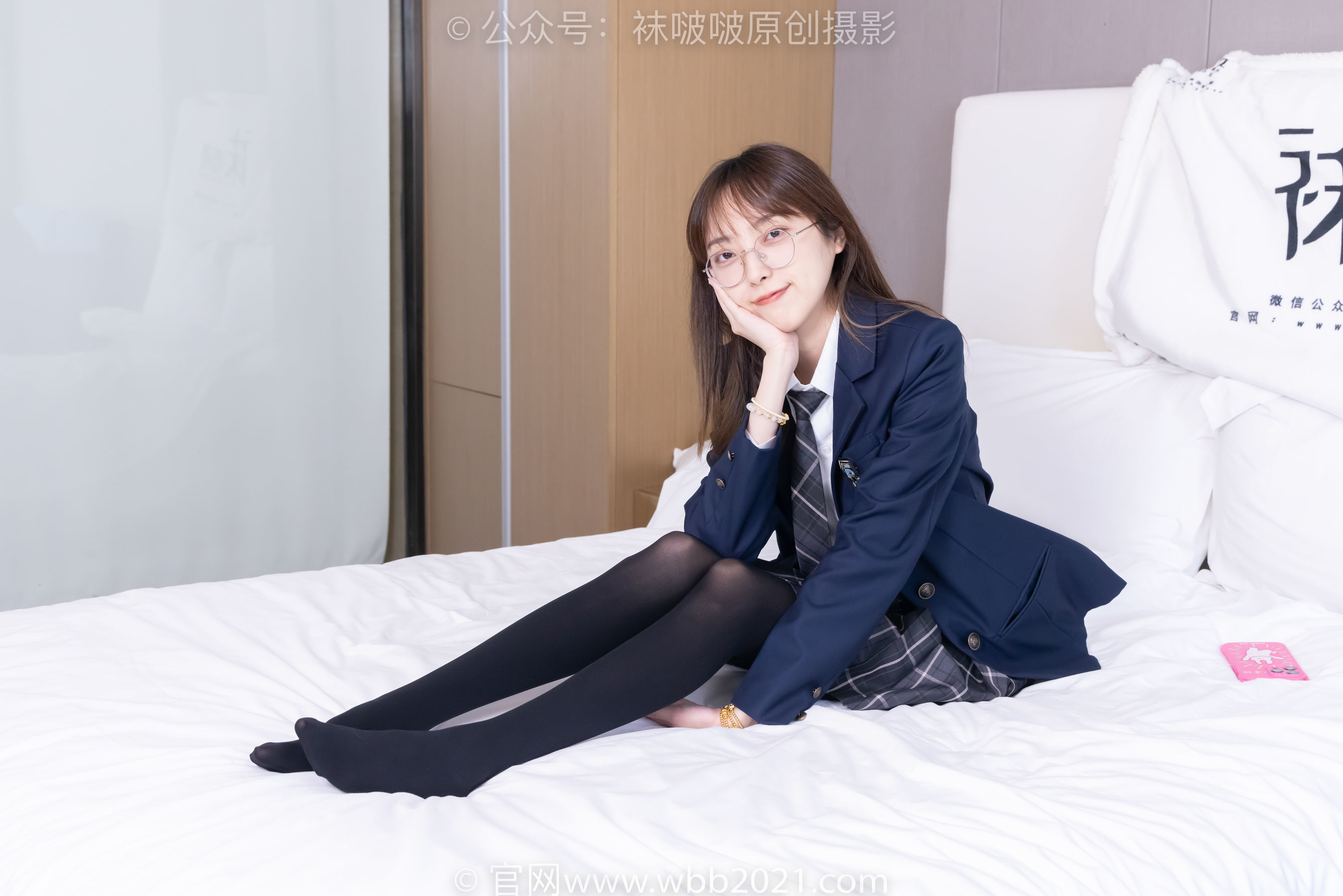 图片[6]-BoBoSocks袜啵啵 No.432 稚予 -皮鞋、厚黑丝、jk制服[184P]-六色网