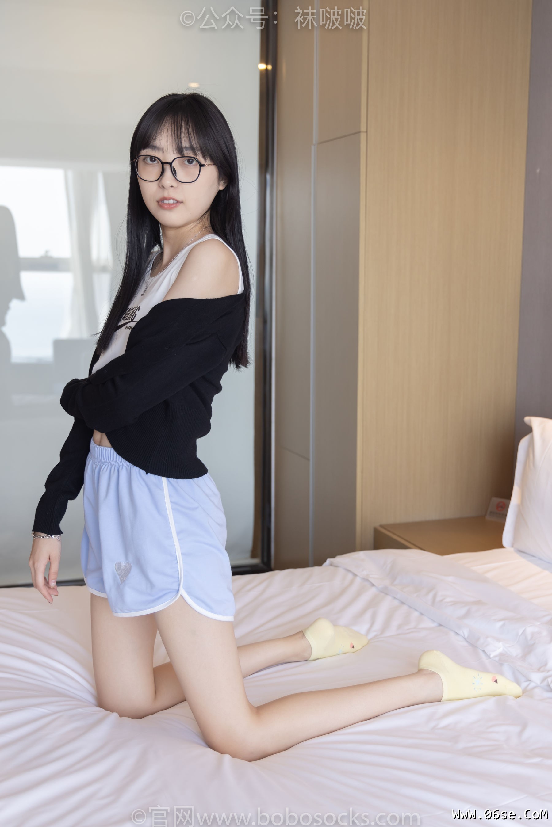 图片[123]-BoBoSocks袜啵啵 No.081 稚予- AJ、浅黄色短棉袜、浅蓝色短棉袜、裸足[145P]-六色网