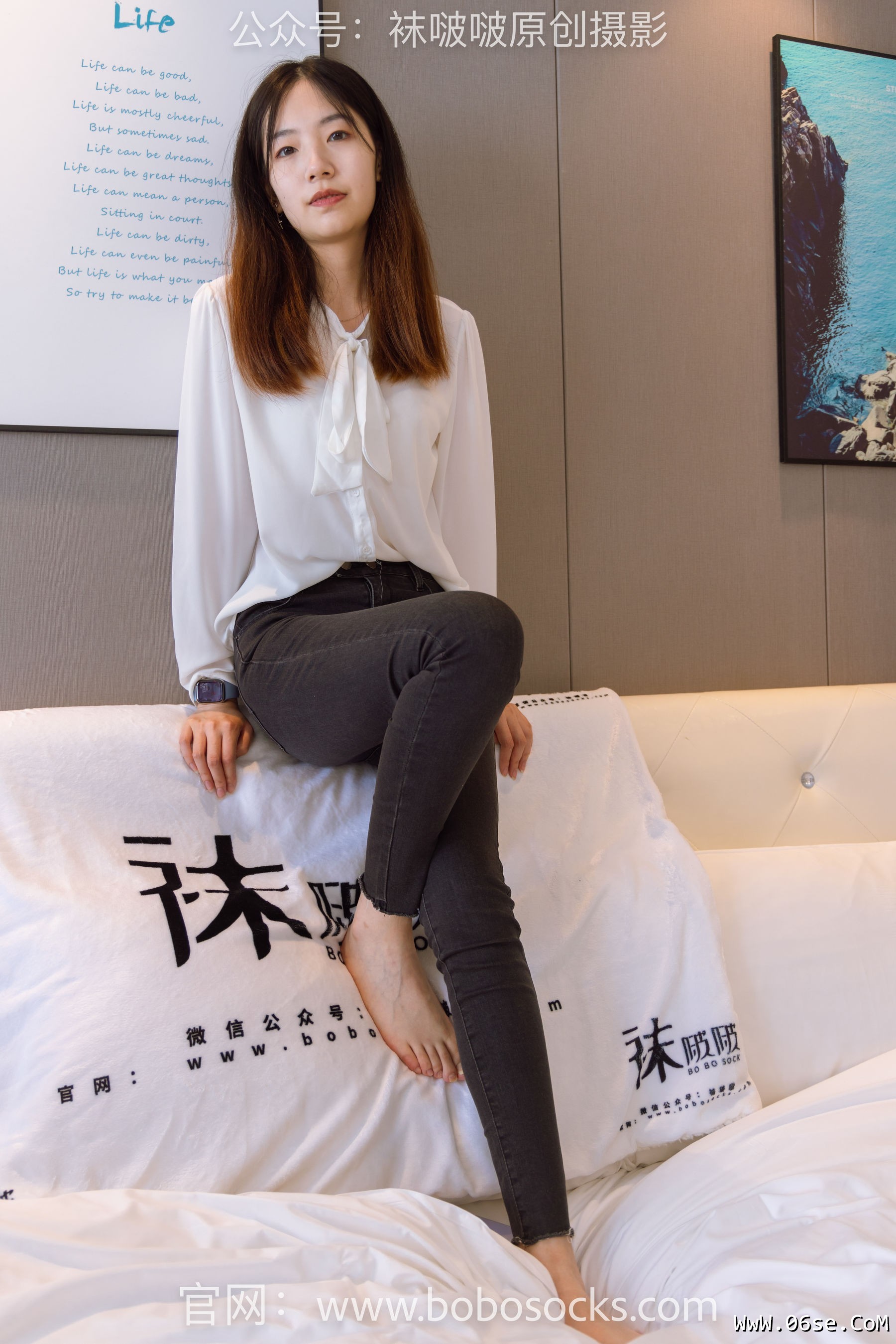 图片[39]-BoBoSocks袜啵啵 No.158 小甜豆-高跟长靴、白棉袜、裸足[136P]-六色网