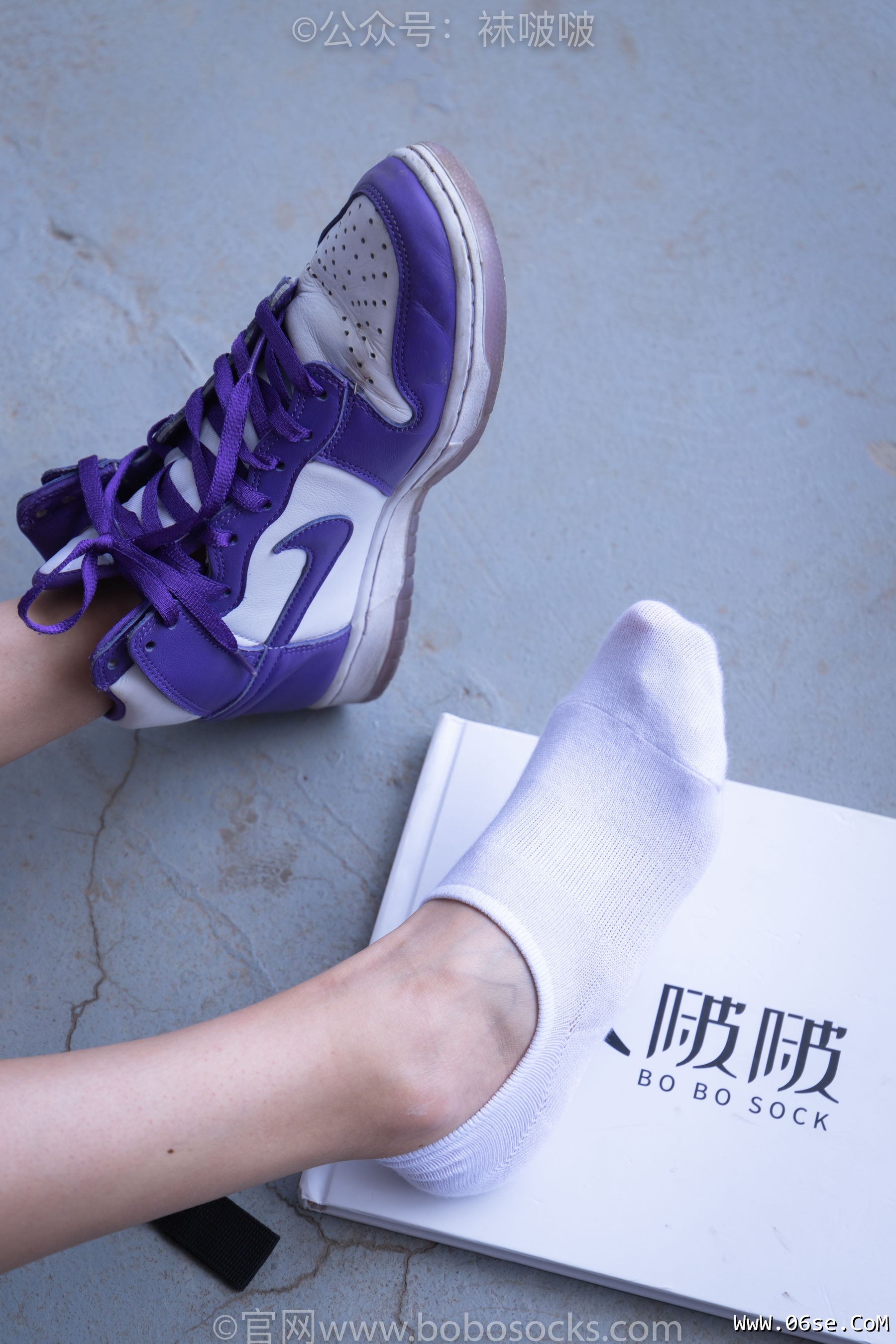 图片[46]-BoBoSocks袜啵啵 积分限定作品002 泡芙- AJ、白色棉质船袜、裸足[135P]-六色网