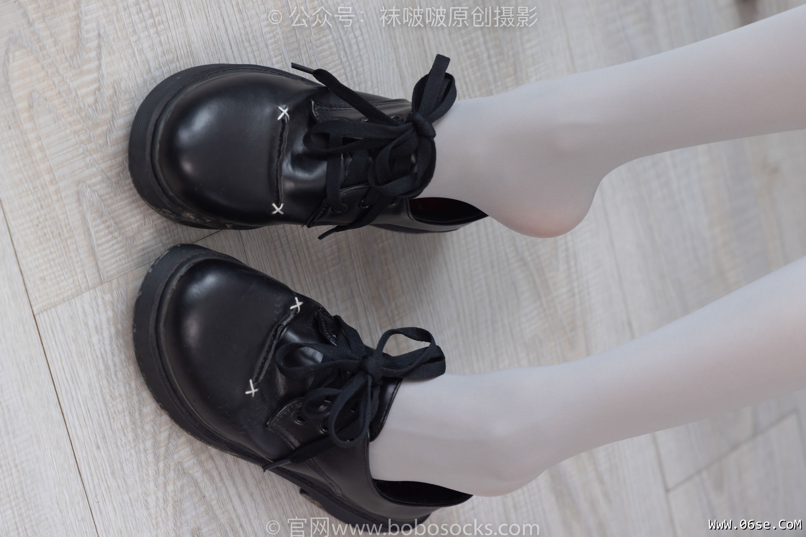图片[77]-BoBoSocks袜啵啵 No.213 稚予 -黑皮鞋、厚灰丝[140P]-六色网