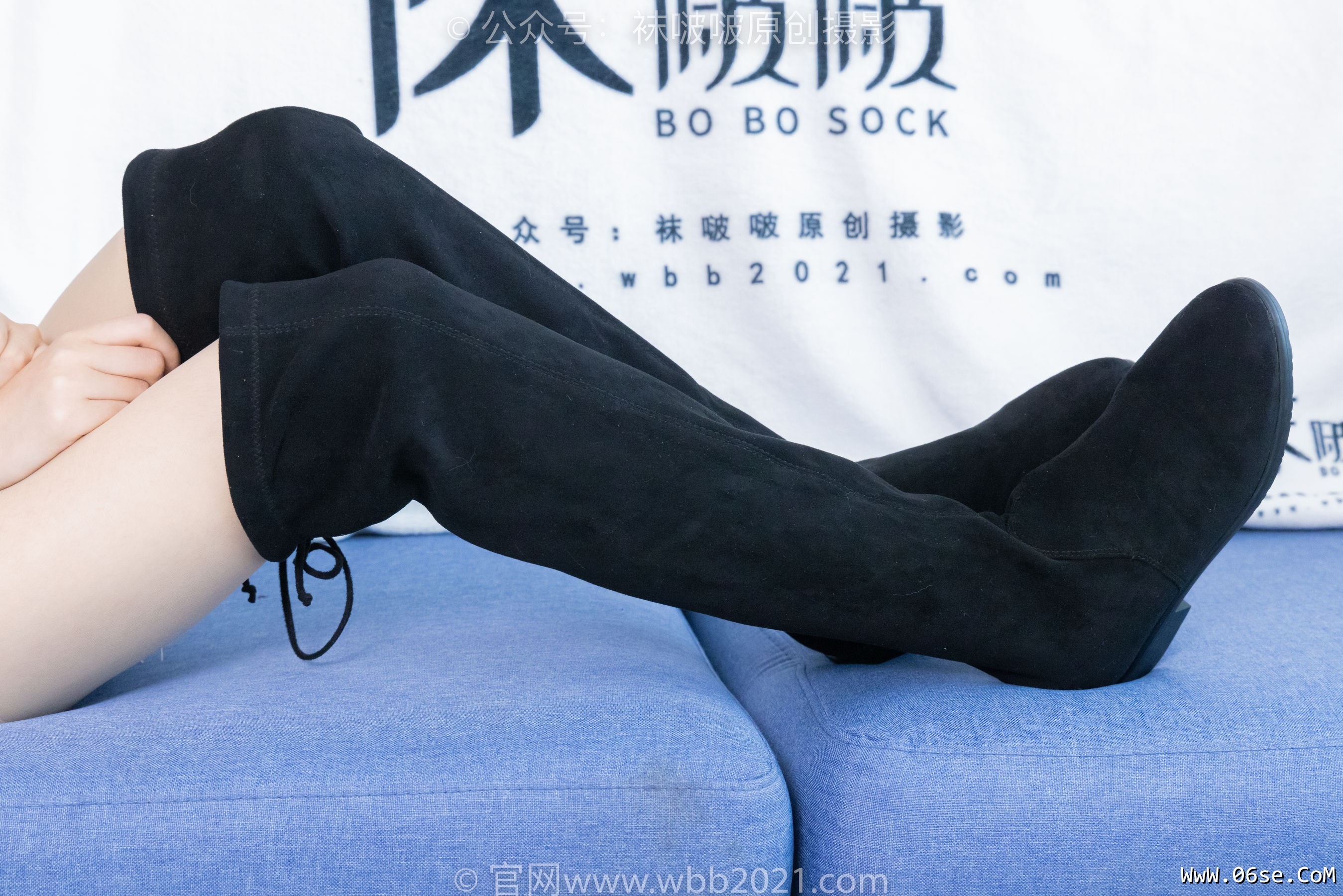 图片[61]-BoBoSocks袜啵啵 No.422 糯米 -长靴、白棉袜、肉丝[140P]-六色网