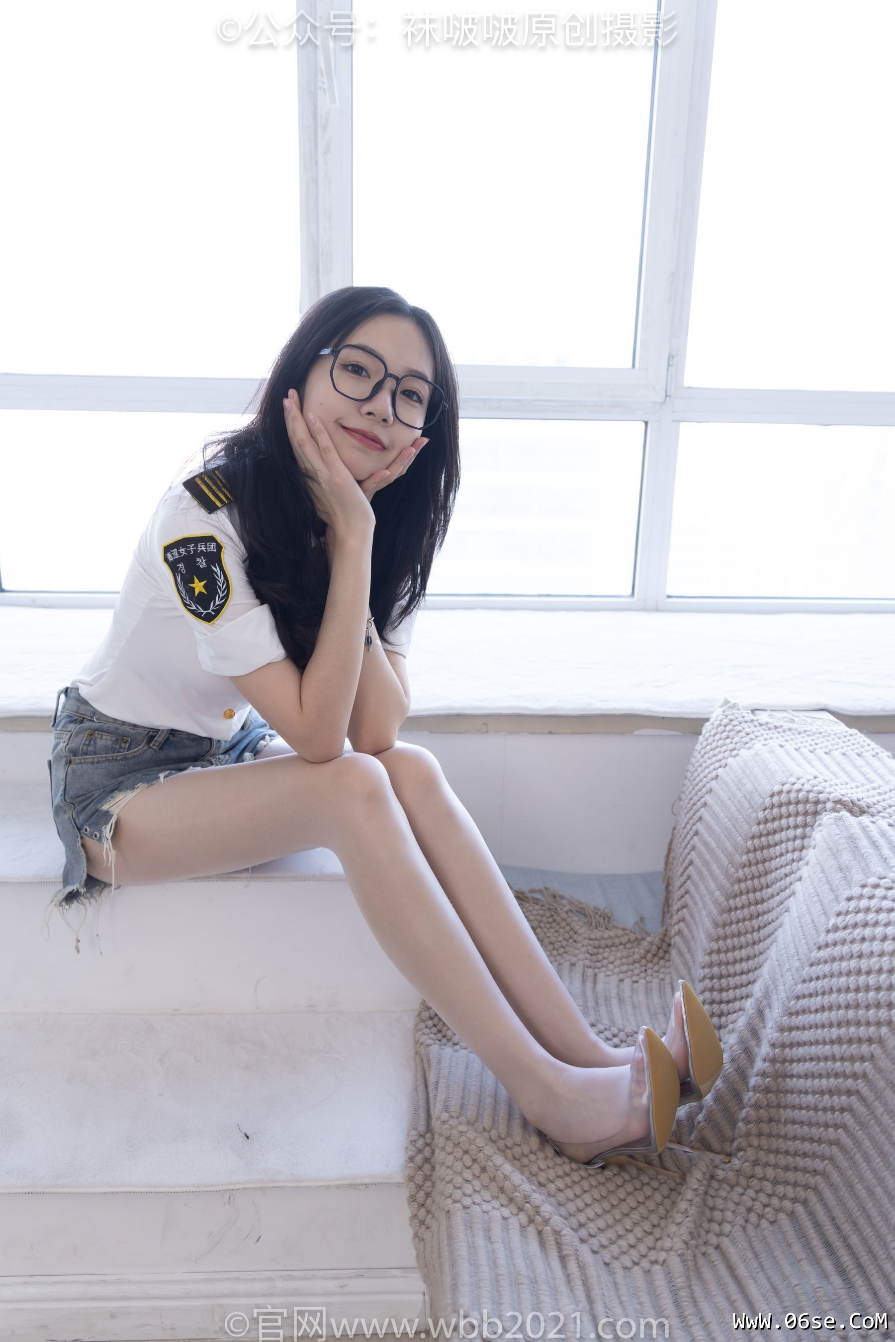 图片[116]-BoBoSocks袜啵啵 No.433 小甜豆 -透明高跟、白丝、穿鞋往鞋里倒酸奶[149P]-六色网