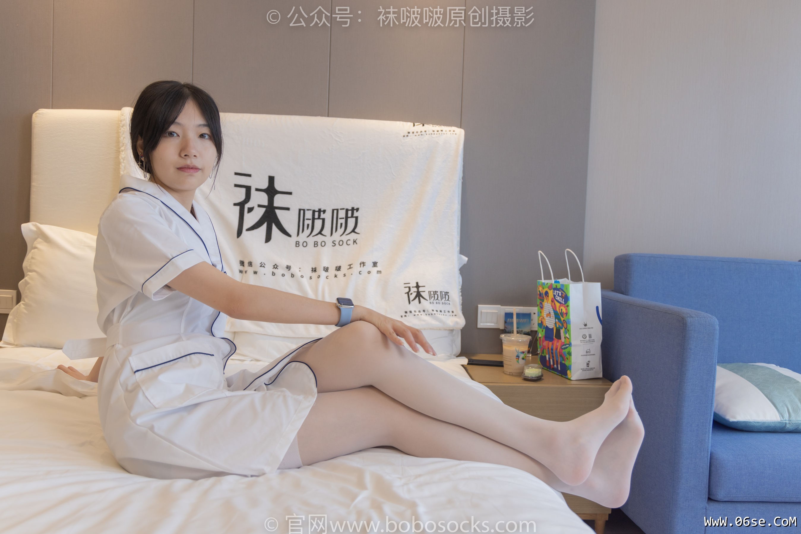 图片[32]-BoBoSocks袜啵啵 No.206 小甜豆 -绑带凉鞋、白丝大腿袜、小护士服[142P]-六色网